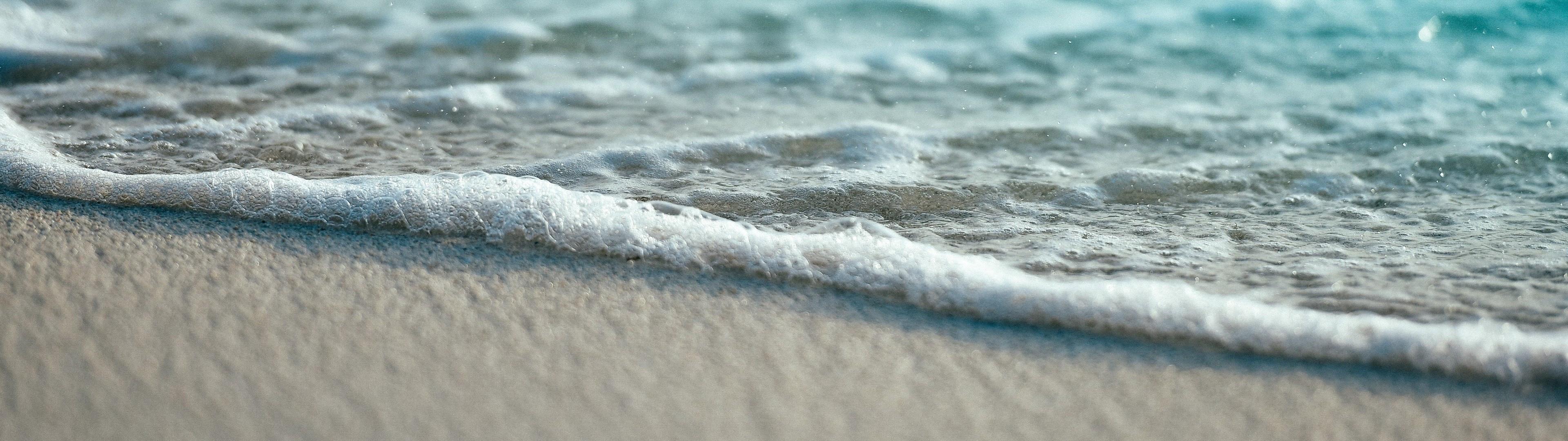 3840x1080 Download 3840x1080 Ocean, Beach, Waves, Water, Maldives Wallpaper