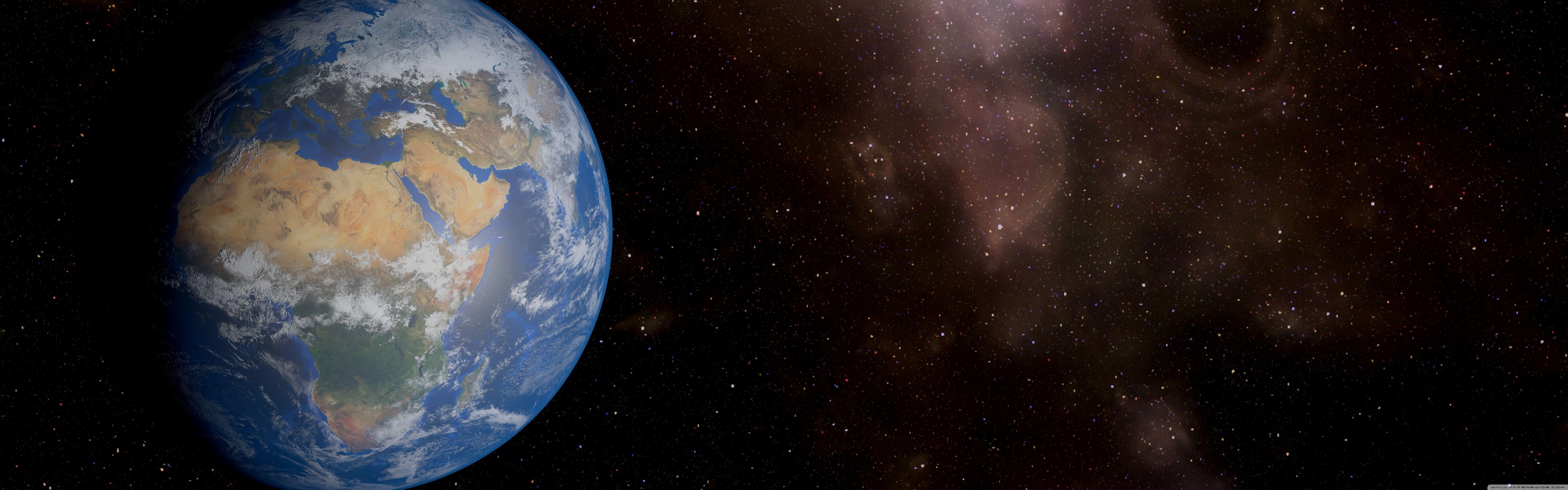 7680x2400 Fantastic Space View of Earth in 8k Resolution ❤ 4K HD Desktop