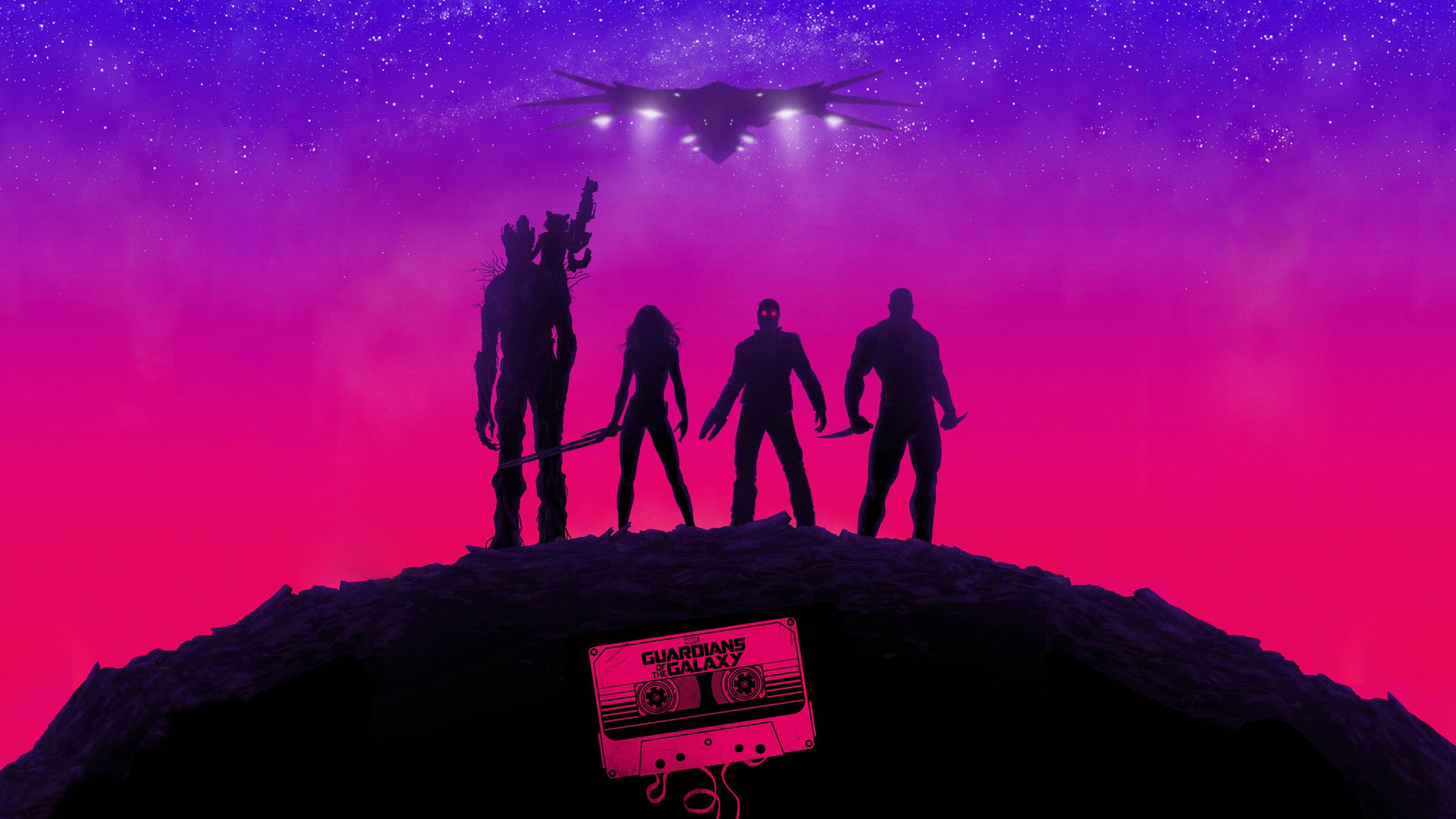 3840x2160 Guardians Of The Galaxy Minimal 4K Wallpaper, HD Movies 4K Wallpaper, Image, Photo and Background