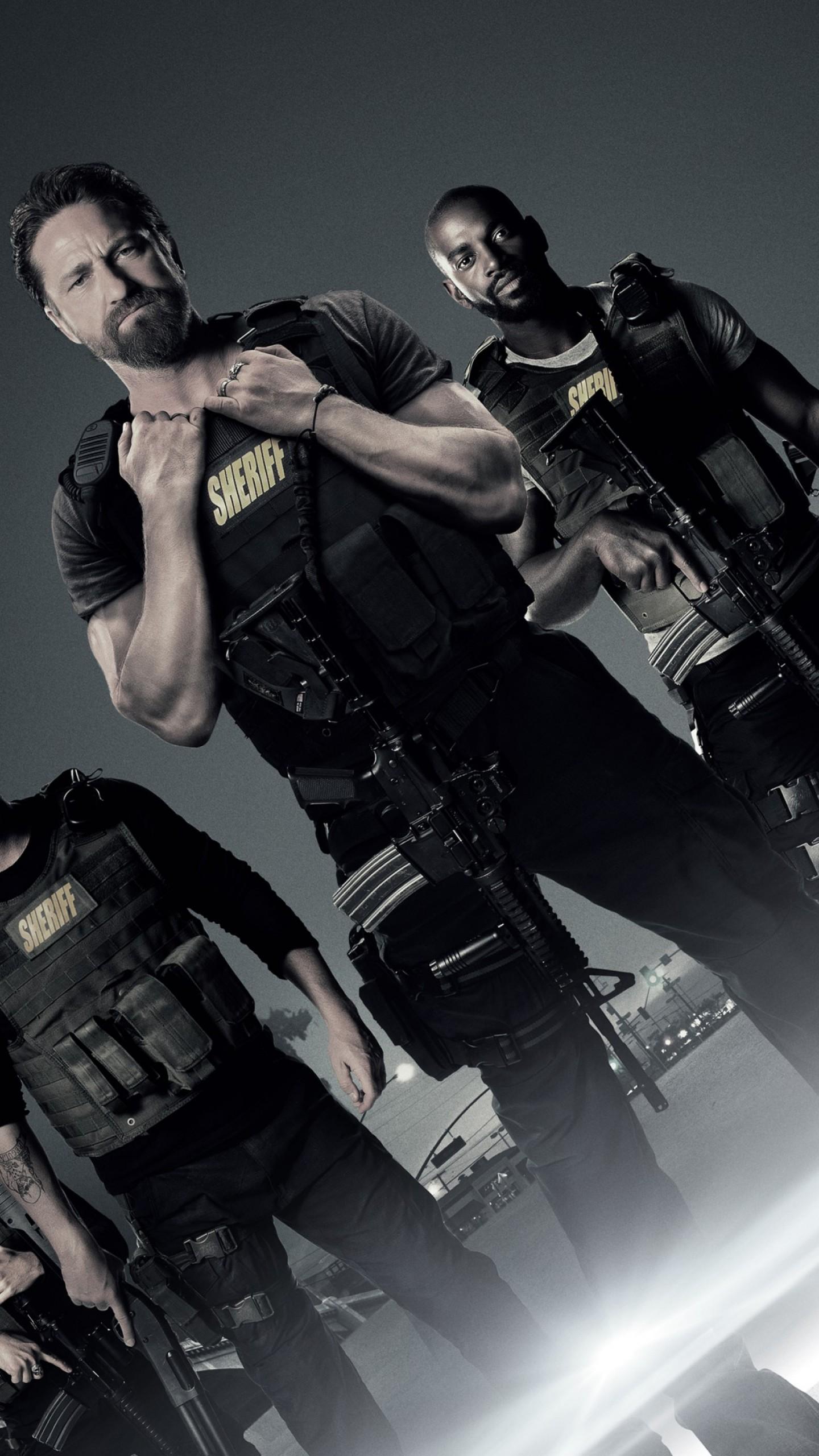 1440x2560 Wallpaper Den of Thieves, Gerard Butler, Maurice Compte, Mo McRae, Brian Van Holt, Kaiwi Lyman, 4k, Movies