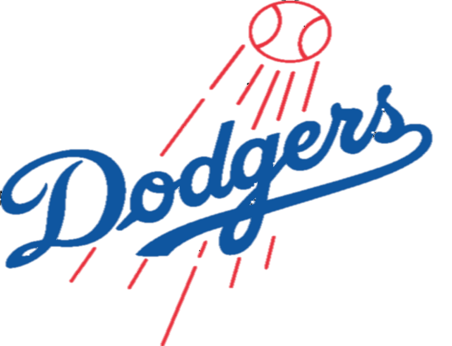 MLB Logo Los Angeles Dodgers 45 60303 Blue  White Text