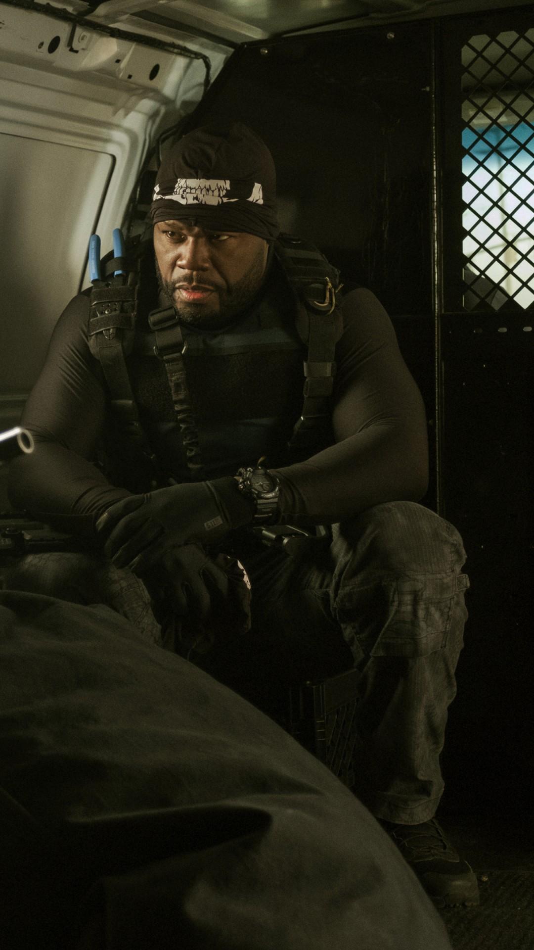 1080x1920 Wallpaper Den of Thieves, 50 Cent, O'Shea Jackson Jr., 4k, Movies