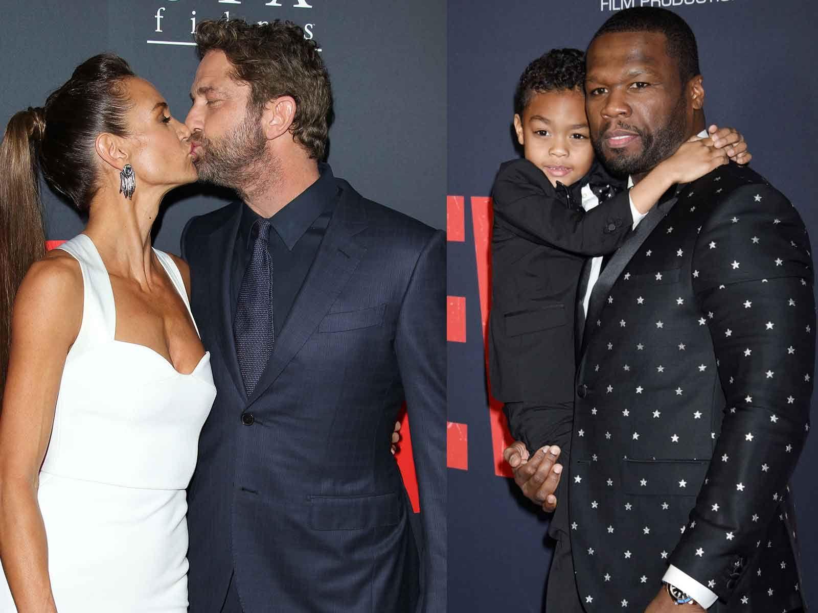 1600x1200 Gerard Butler & 50 Cent Rule the 'Den of Thieves' Premiere