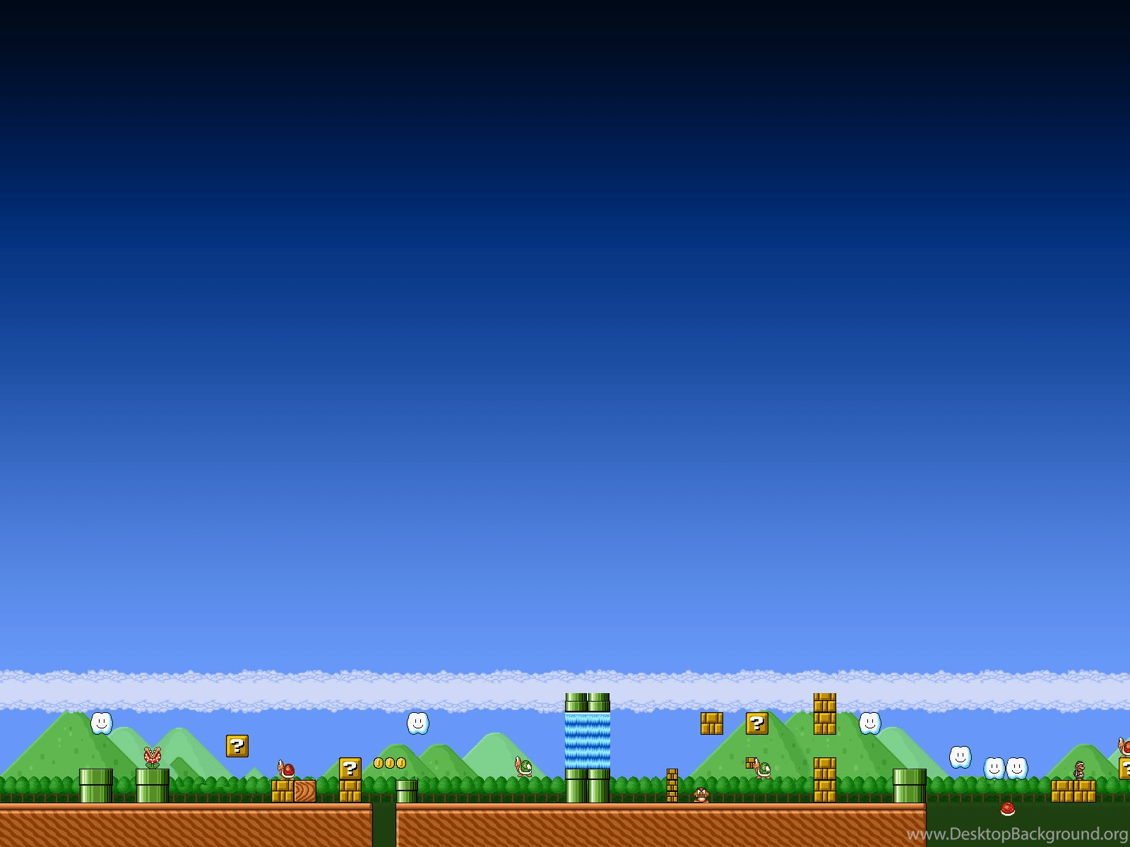 1600x1200 Bit Mario Wallpaper Desktop Background