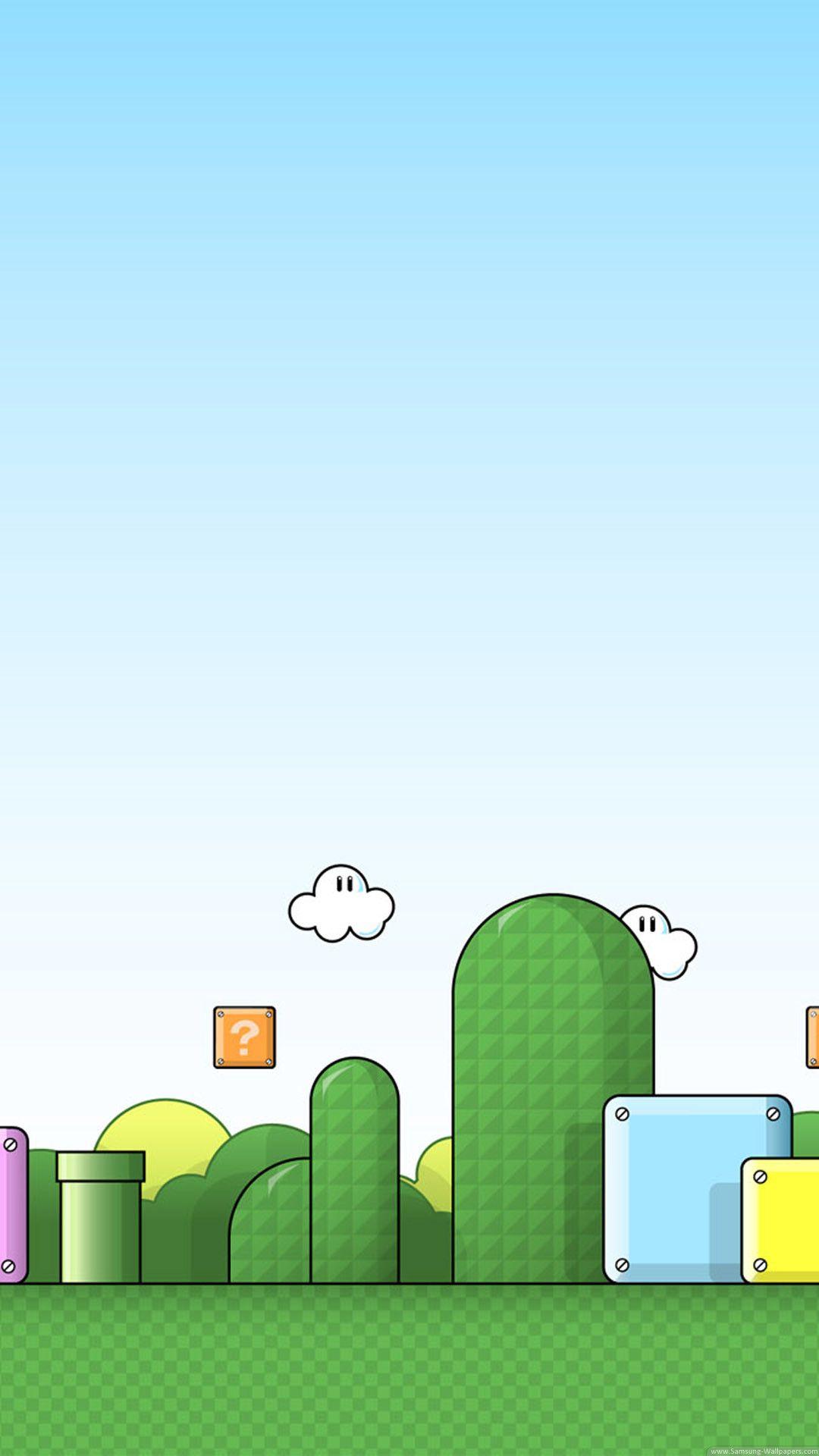 1080x1920 Bit Mario Wallpaper. Game wallpaper iphone, Mario wallpaper, Cute wallpaper