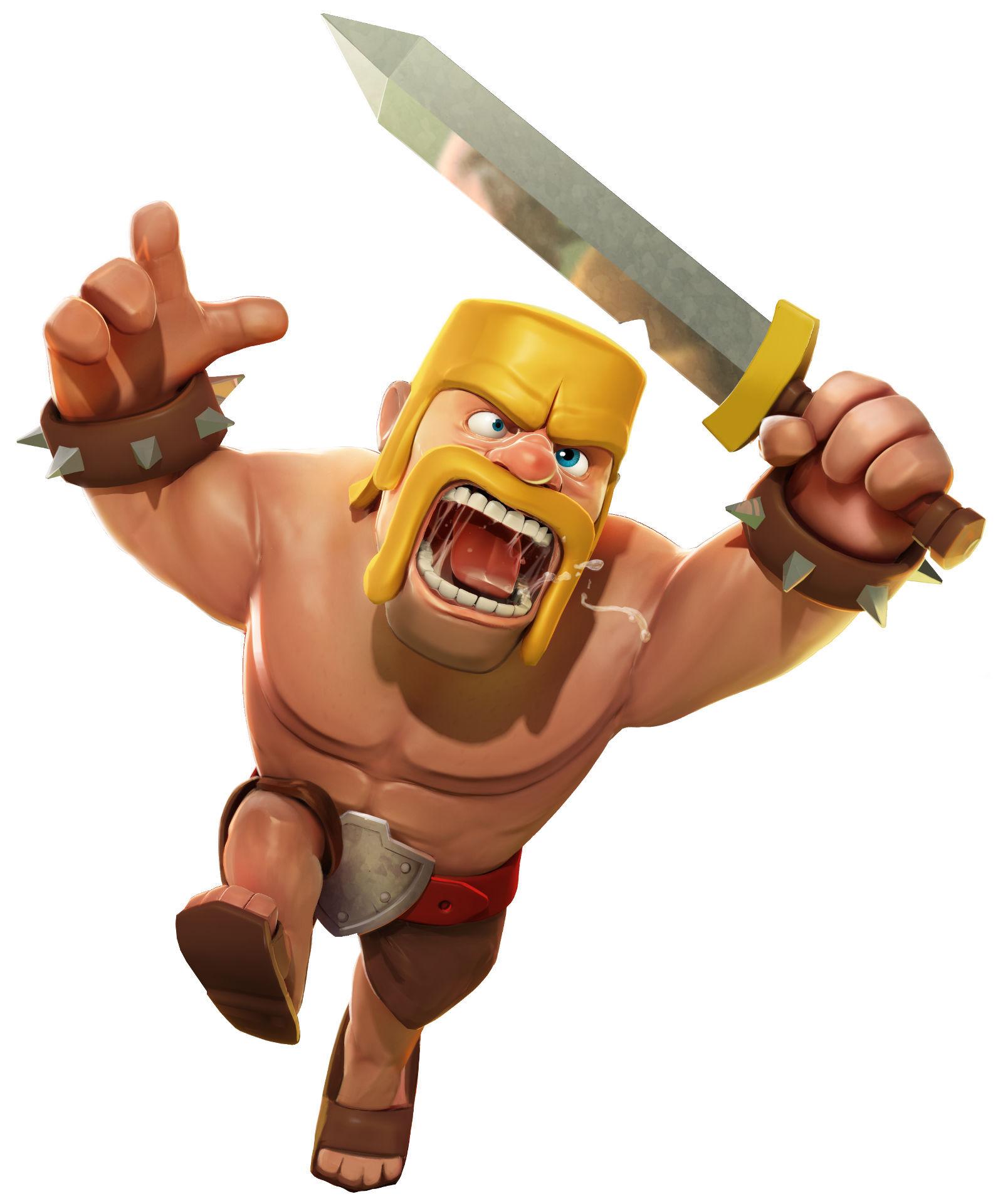 1600x1920 Clash Of Clans Barbarian Png