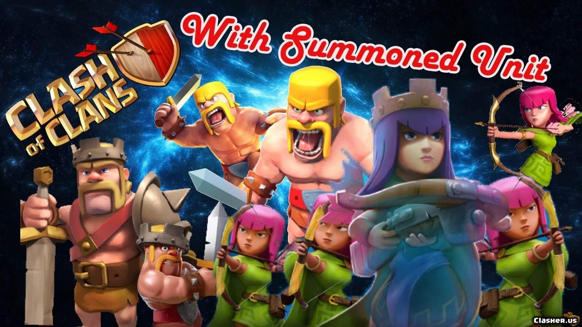 1920x1080 coc hero, king, queen of Clans Wallpaper