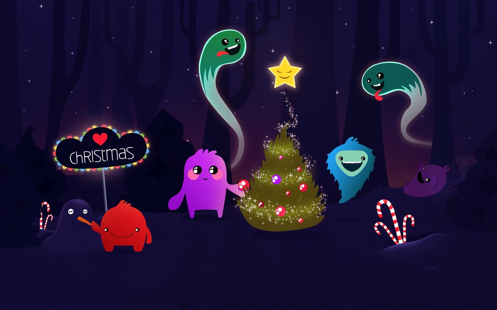 1680x1050 Christmas Characters wallpaper. Christmas Characters