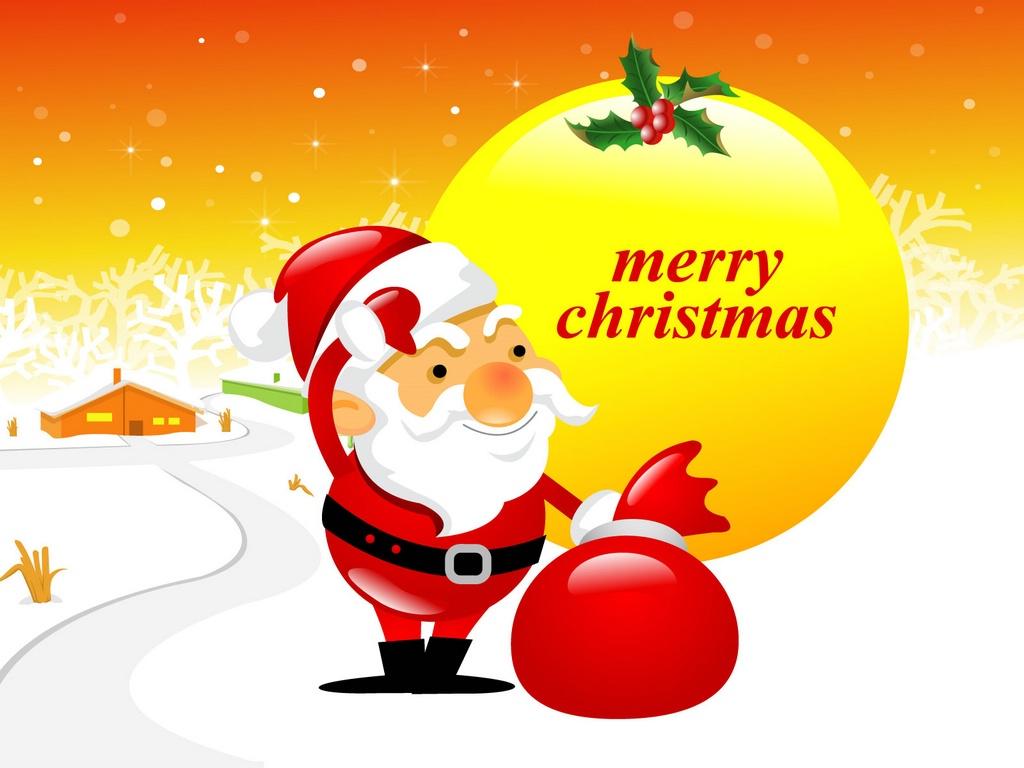 1024x768 Vector Christmas wallpaper & Christmas Characters 1024x768 NO.1 Desktop Wallpaper