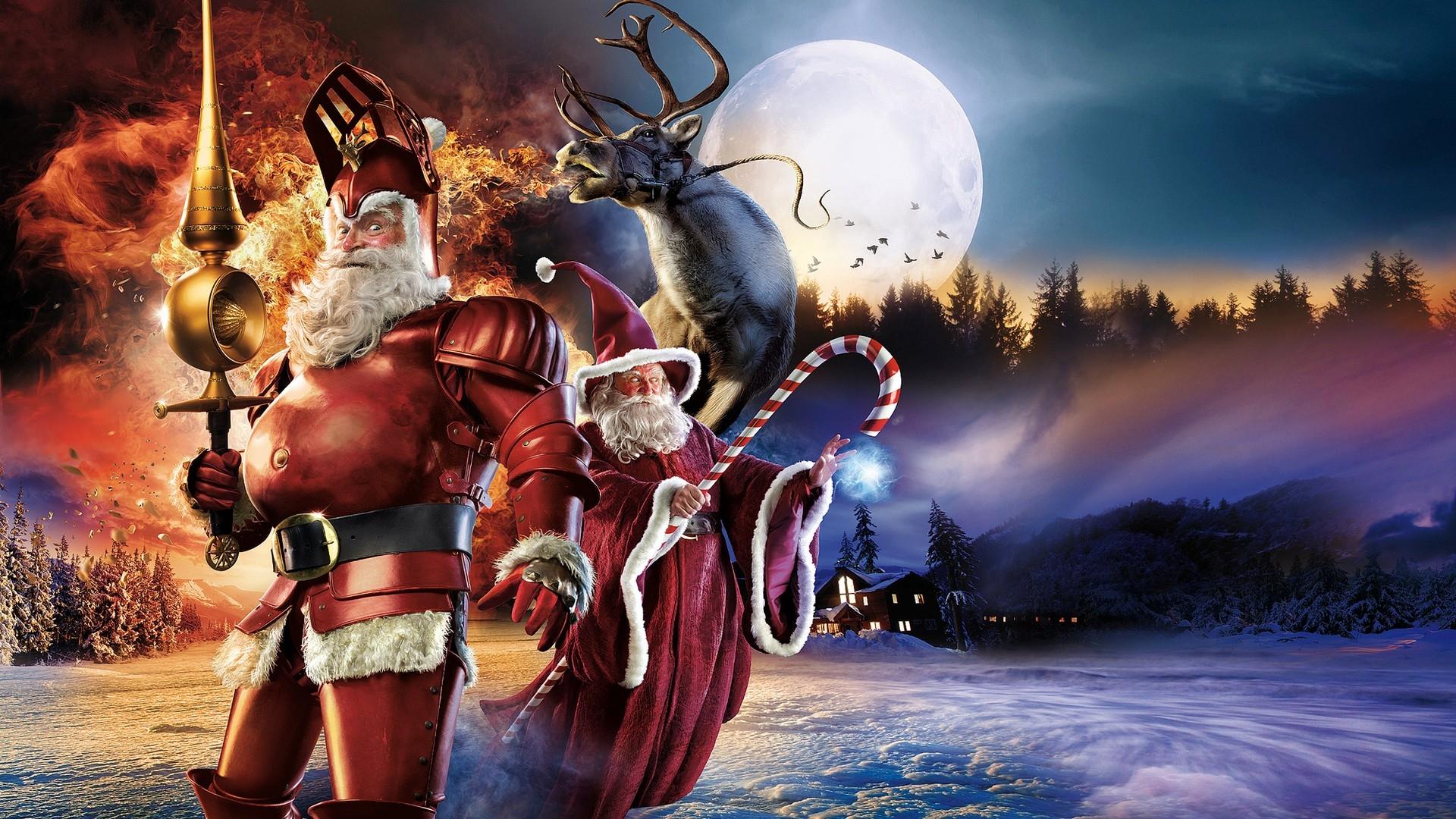 1920x1080 knights christmas lance santa claus gifts digital art helmets 1920x1080 wallpaper High Quality Wallpaper, High Definition Wallpaper