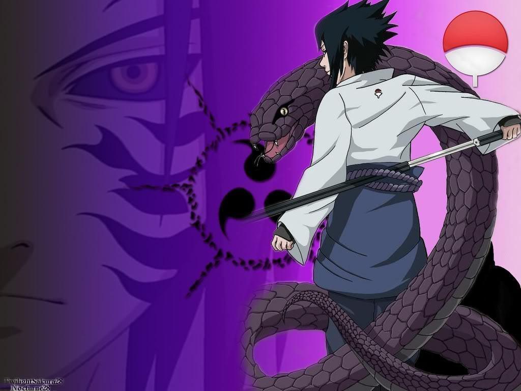 1024x768 Uchiha Sasuke Wallpaper