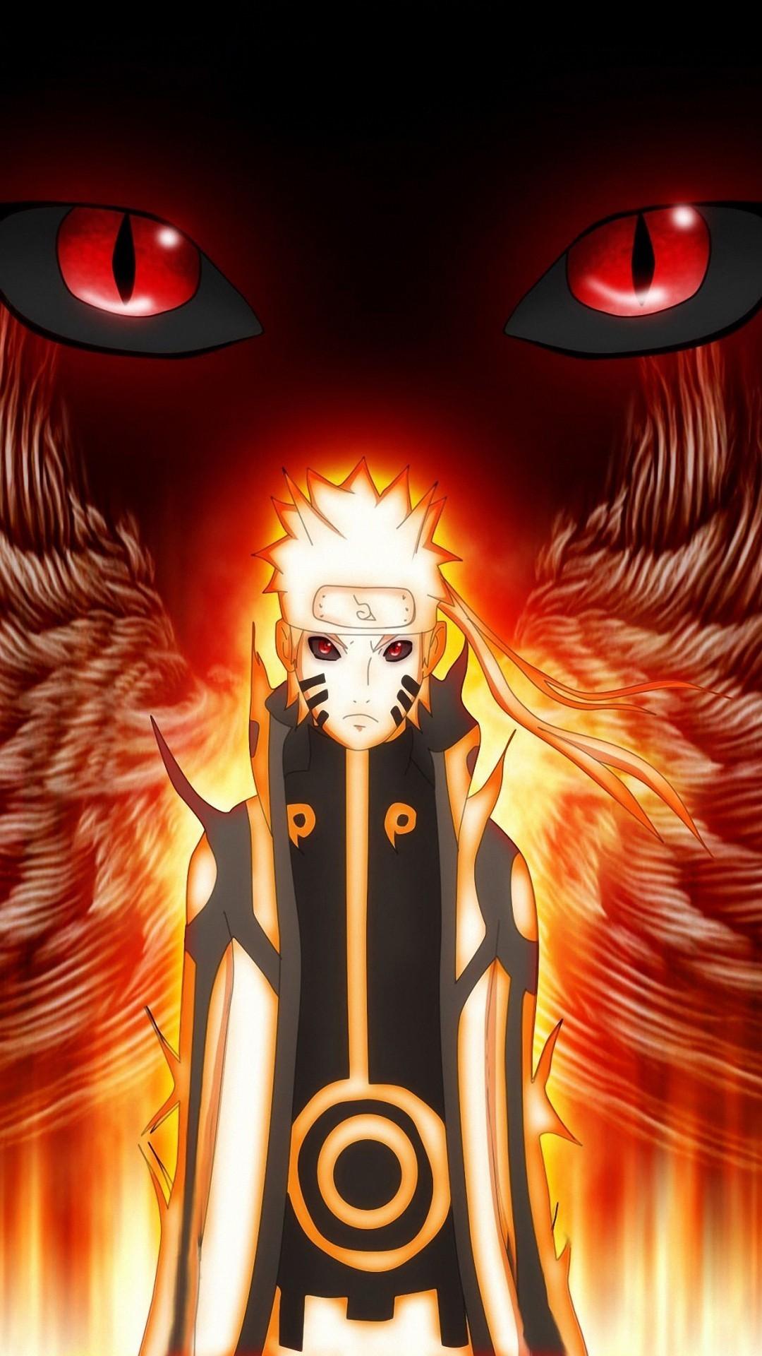 1080x1920 Naruto Nine Tailed Fox Wallpaper background picture