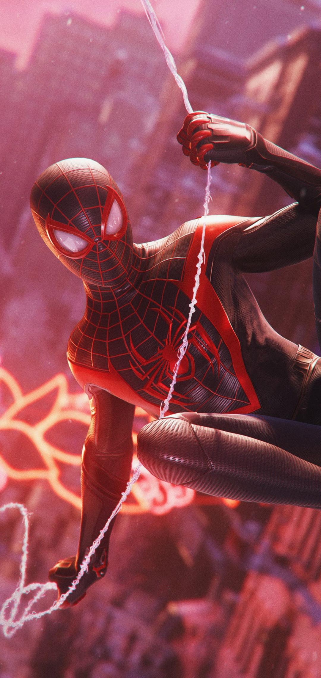 1080x2280 Spiderman iPhone 11 Pro Max Wallpaper Spider Man Miles Morales HD Wallpaper