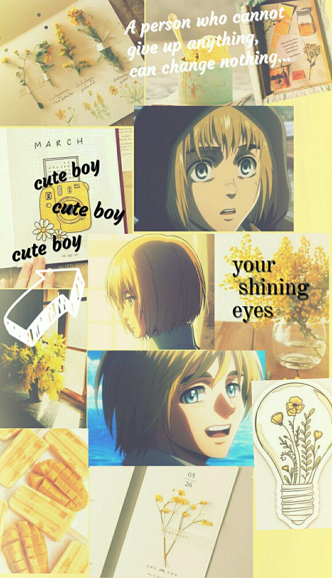 1080x1876 Armin Arlert background. Anime background, Anime wallpaper, Cute anime wallpaper