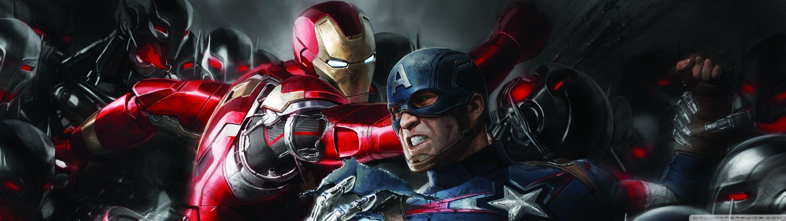 2560x720 Captain America 3 Ultra HD Desktop Background Wallpaper for : Widescreen & UltraWide Desktop & Laptop : Multi Display, Dual Monitor : Tablet