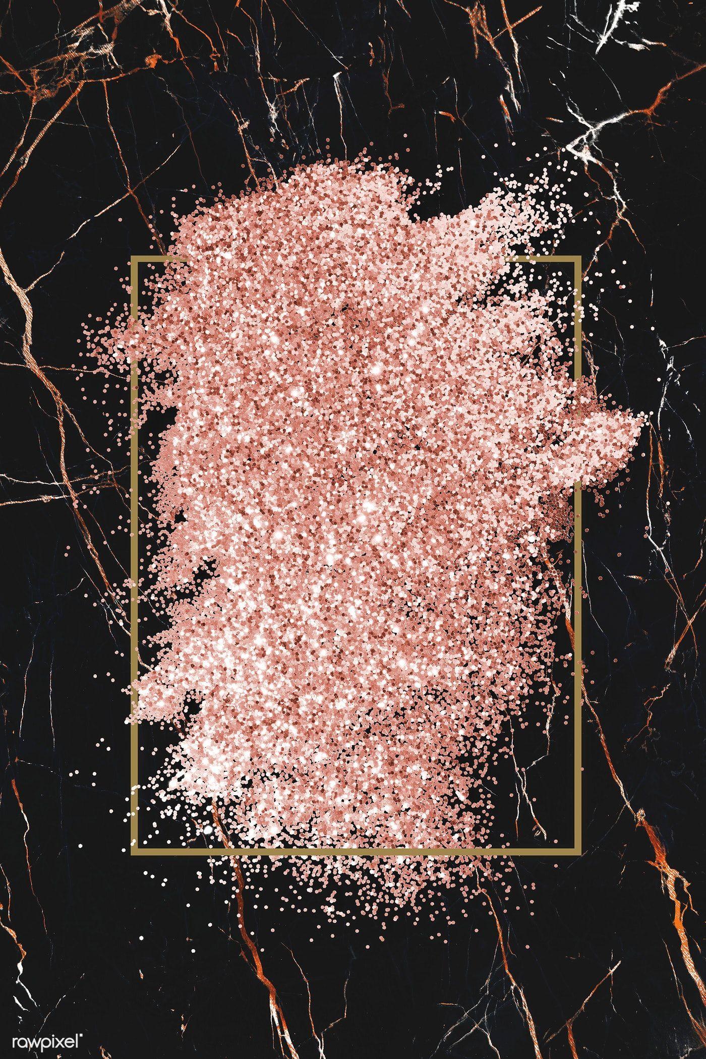 1400x2100 Rose Gold Black Marble Wallpaper