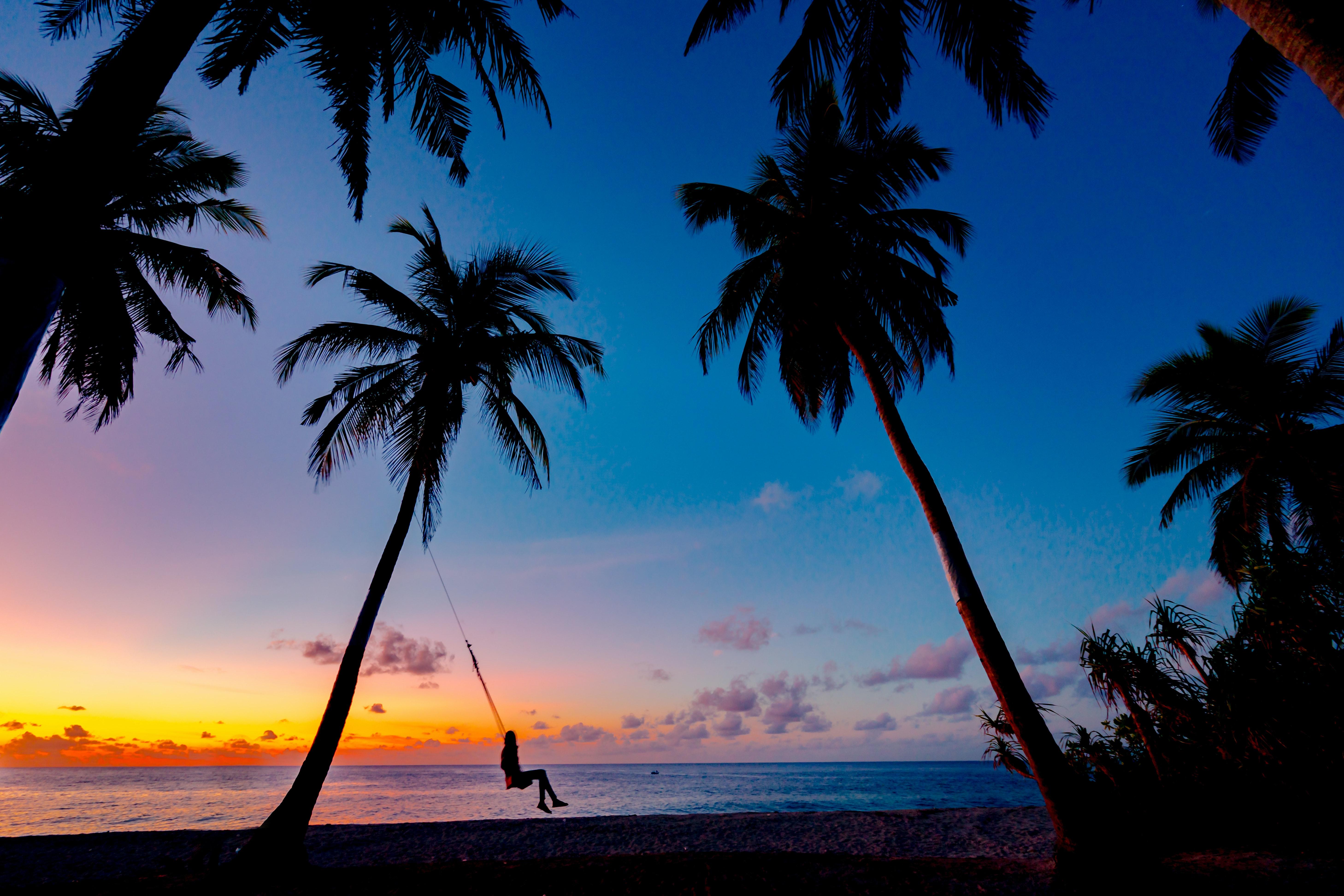 5832x3888 Silhouette Of A Person On A Swing · Free