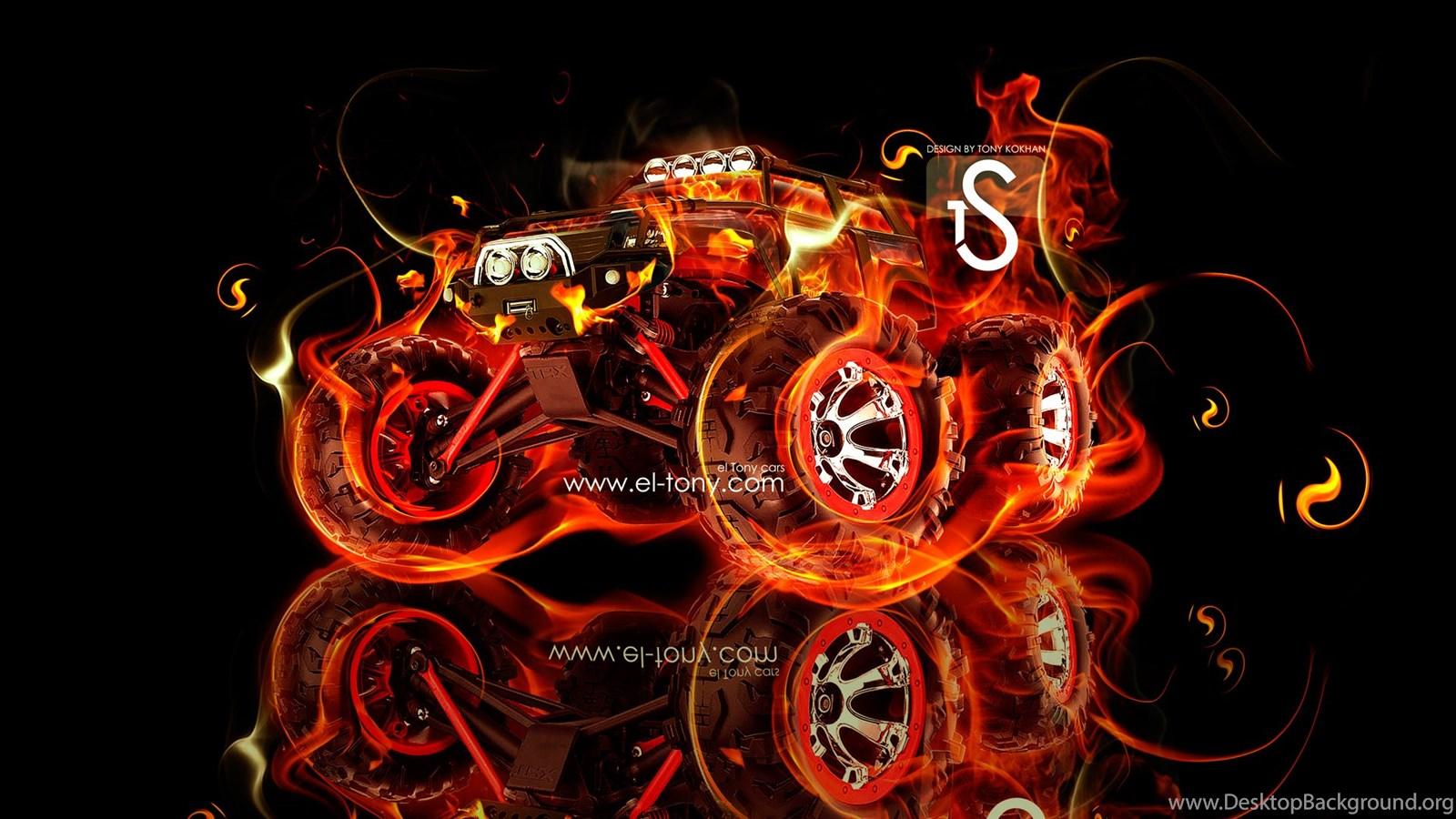 1600x900 Cool Monster Trucks Wallpaper Desktop Background
