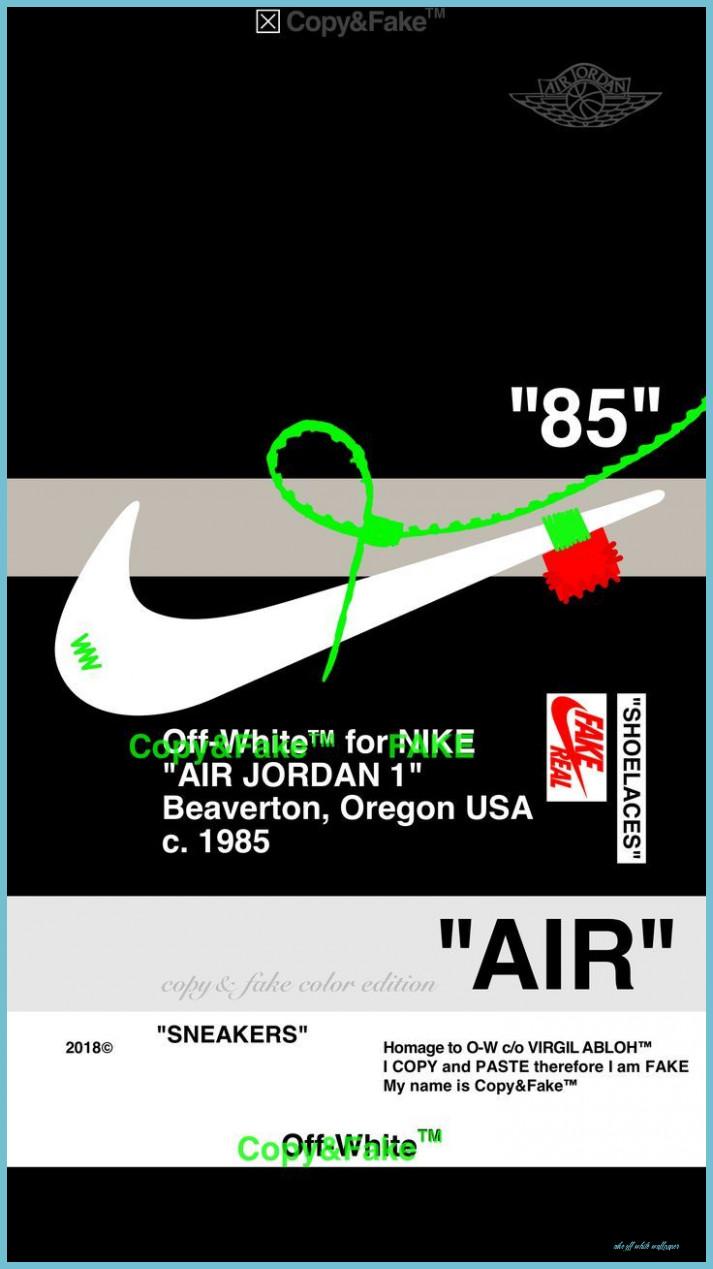 713x1269 Off White™ X NIKE AJl Blk−A / Copy&Fake™ Color Edion::Click Here Off White Wallpaper