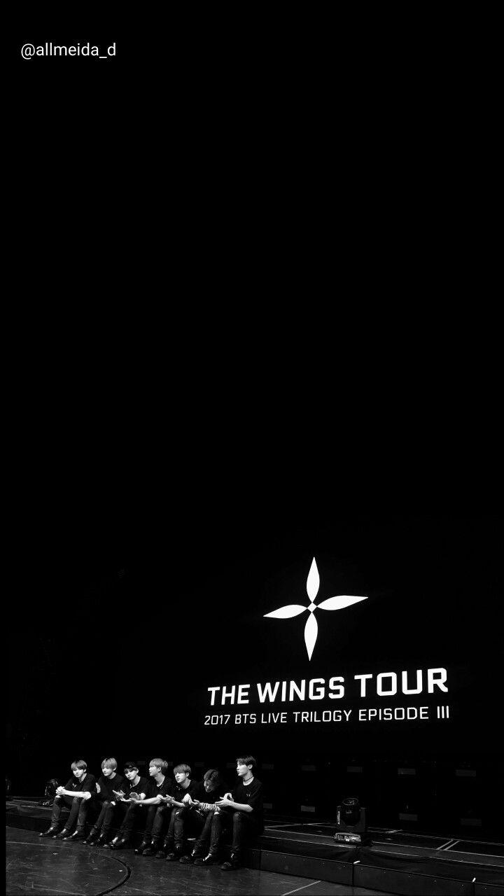 720x1280 BTS Wings Logo Wallpaper