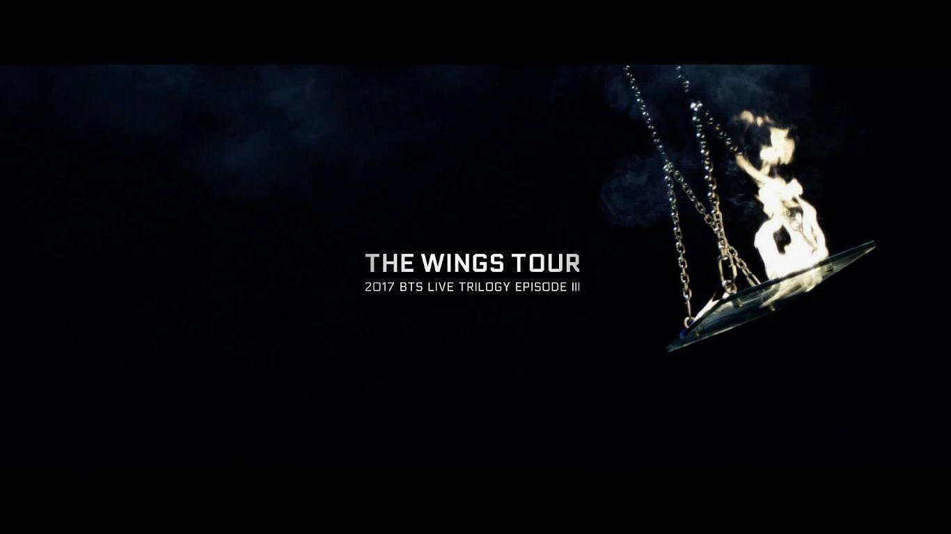 1366x768 BTS Wings Tour Wallpaper