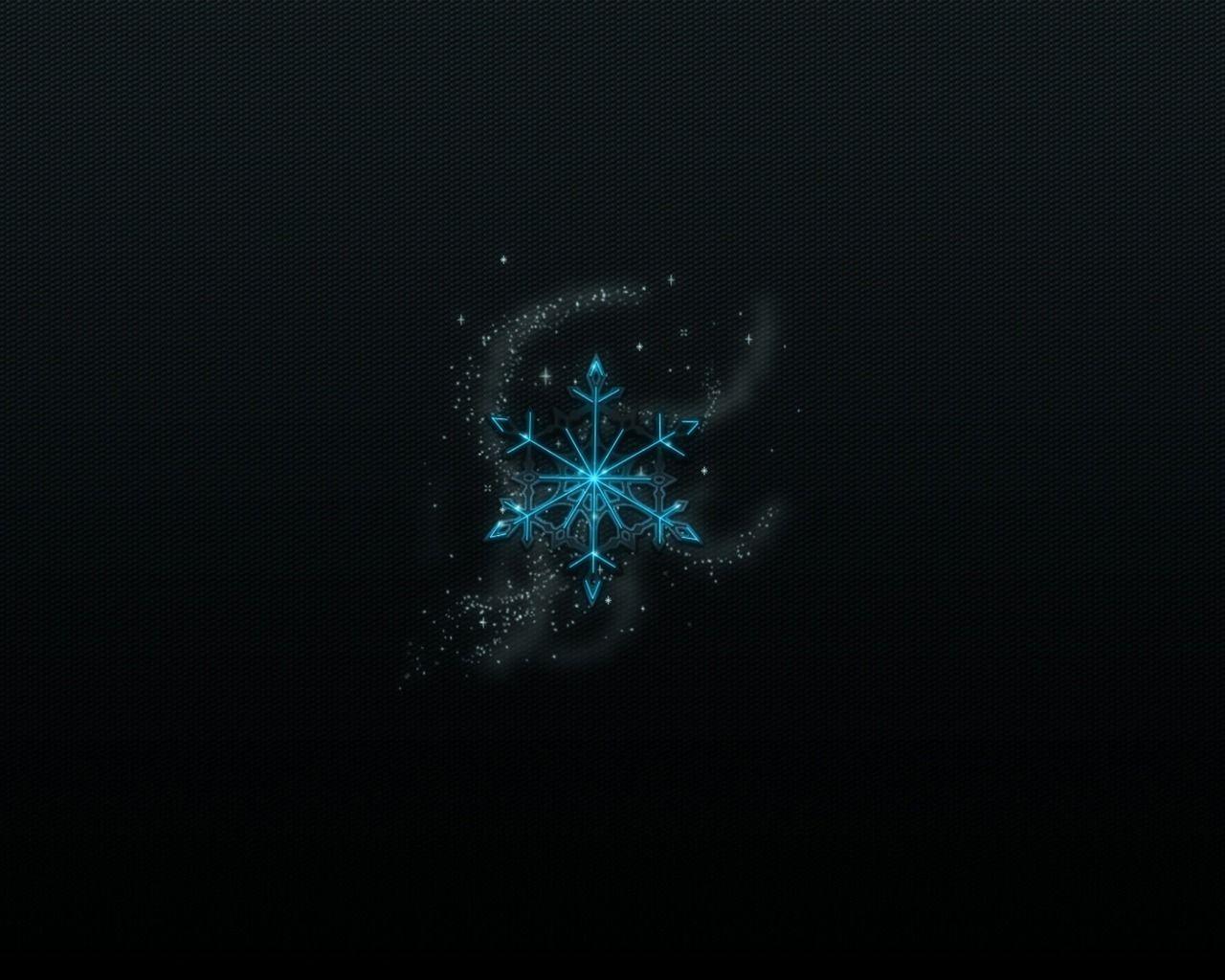 1280x1024 Snowflake Wallpaper