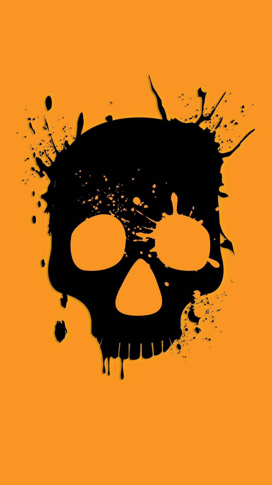1080x1920 Wasted Skull Cool iPhone Background