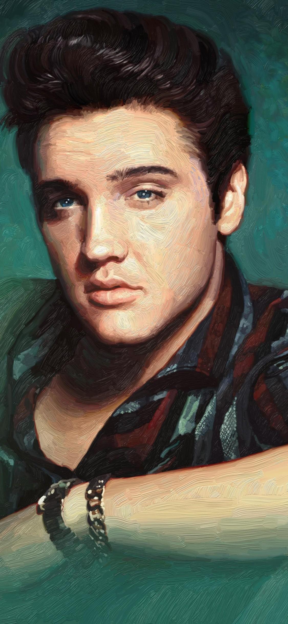 1125x2436 Elvis Presley iPhone X Wallpaper Download