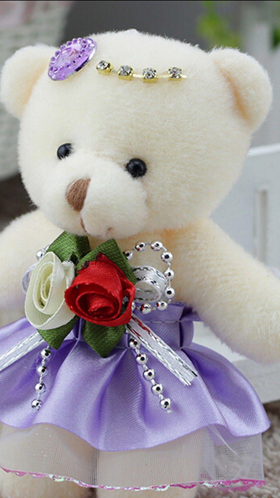 1080x1920 Teddy Bear Love Phone Wallpaper