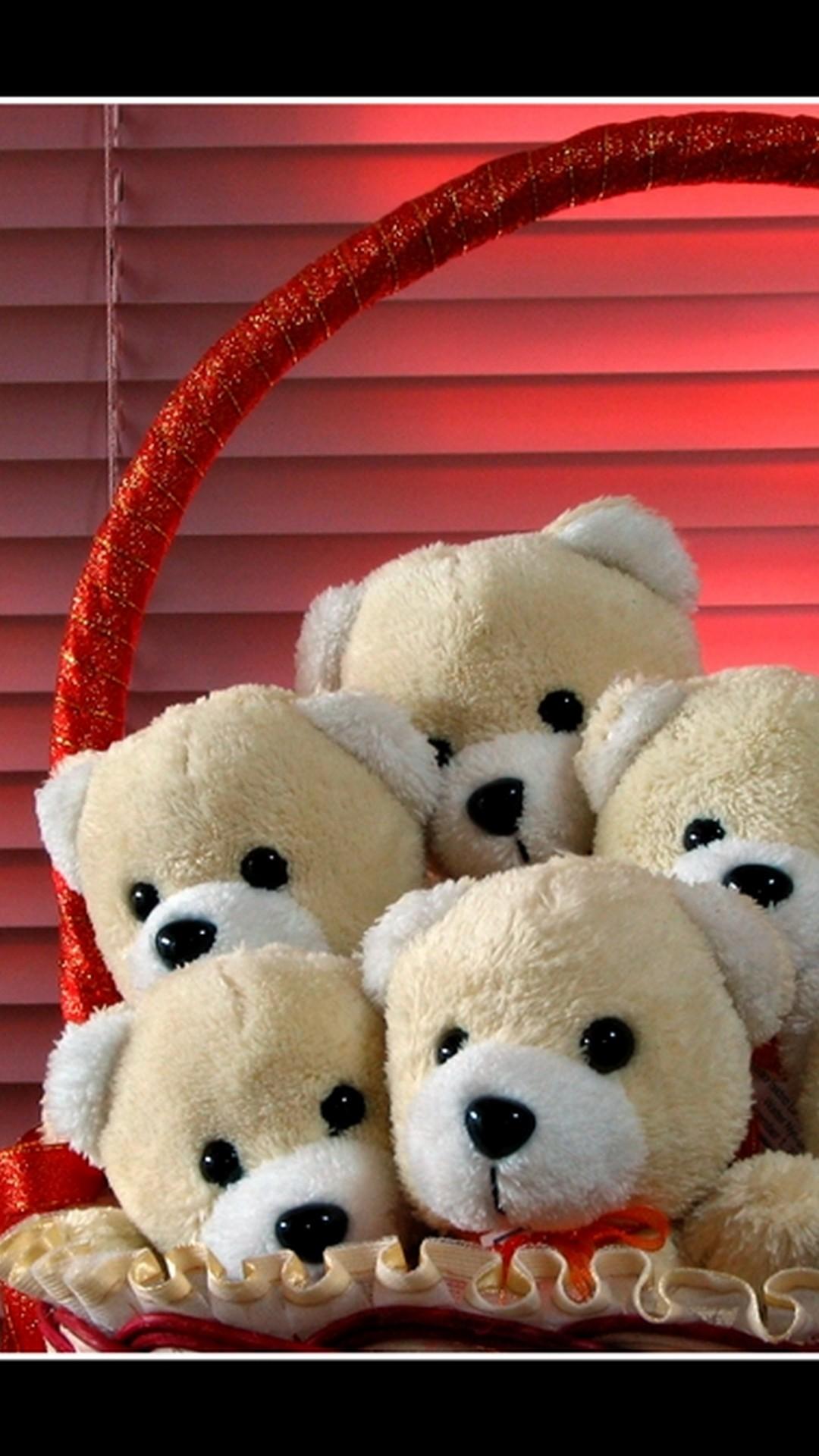 1080x1920 Cute Teddy Bears Wallpaper For Mobile