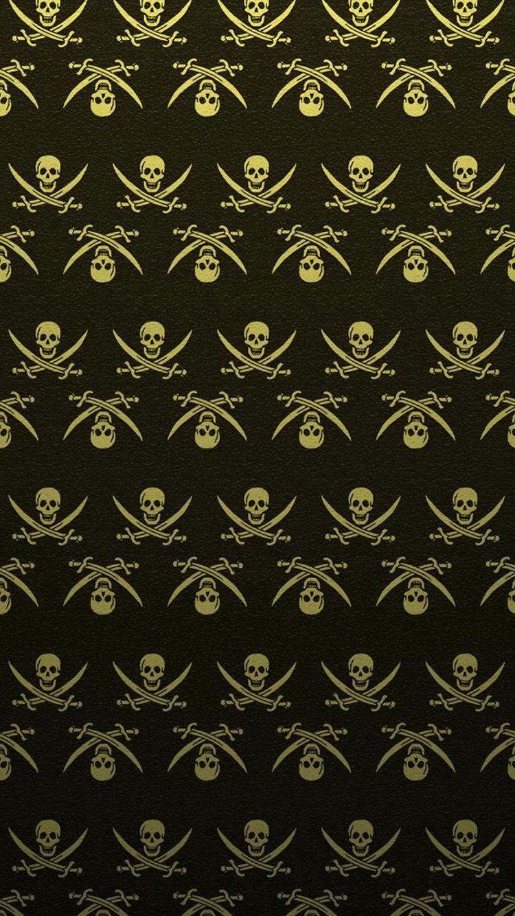 750x1334 Pattern skull swords iPhone 6 Wallpaper. HD iPhone 6 Wallpaper