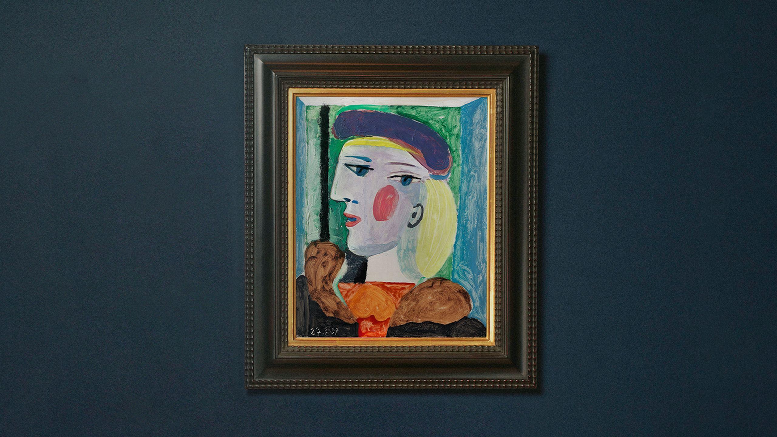2560x1440 Bonhams : Pablo Picasso's Femme au béret mauve, 1937