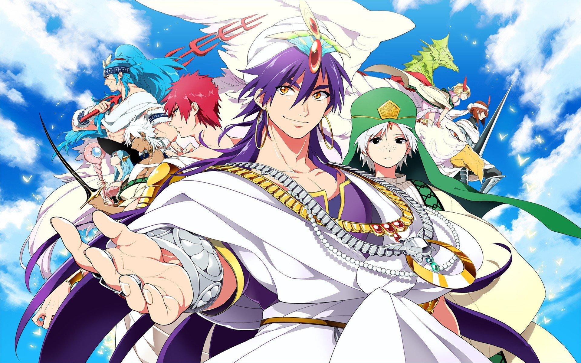 1920x1200 mage, Clouds, Wings, Dragons, Birds, Magic, Anime, Anime, Boys, Skies, Djinn, Magi, The, Labyrinth, Of, Magic, Sinbad Wallpaper HD / Desktop and Mobile Background