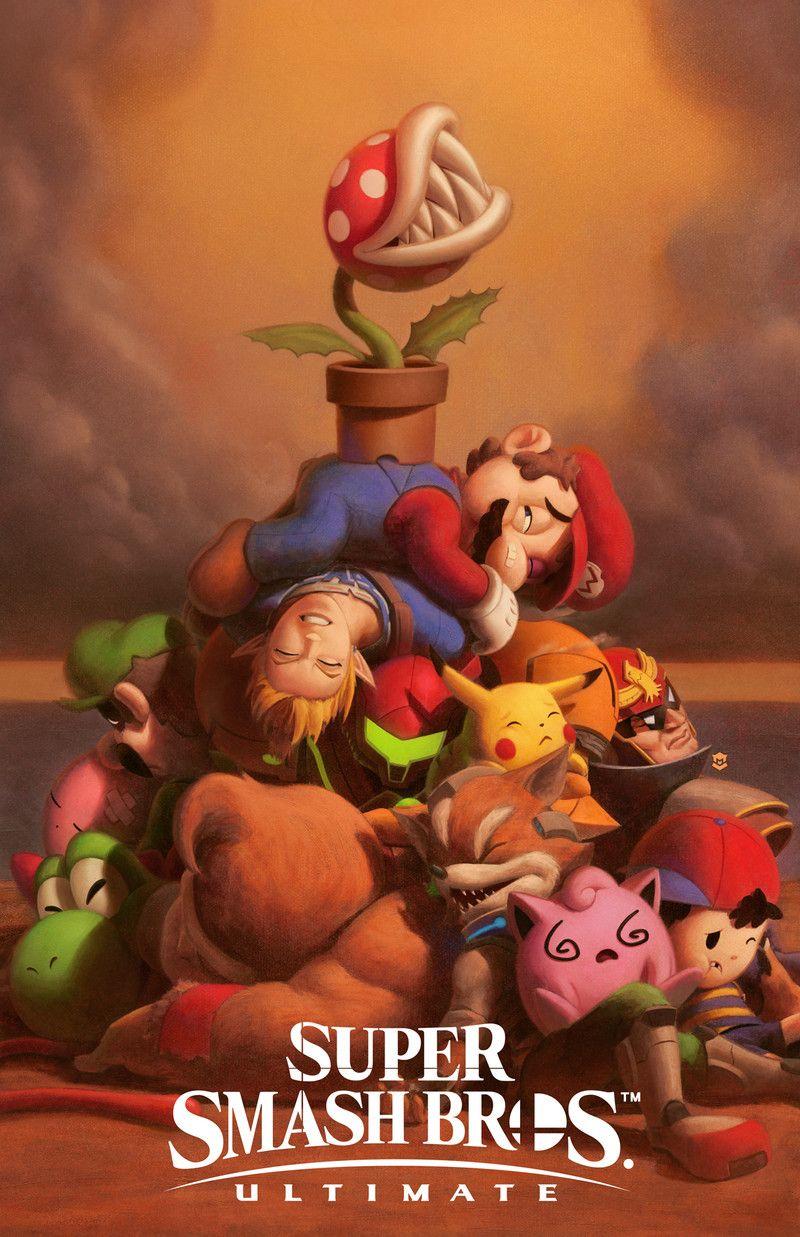 800x1237 Super Smash Bros iPhone Wallpaper