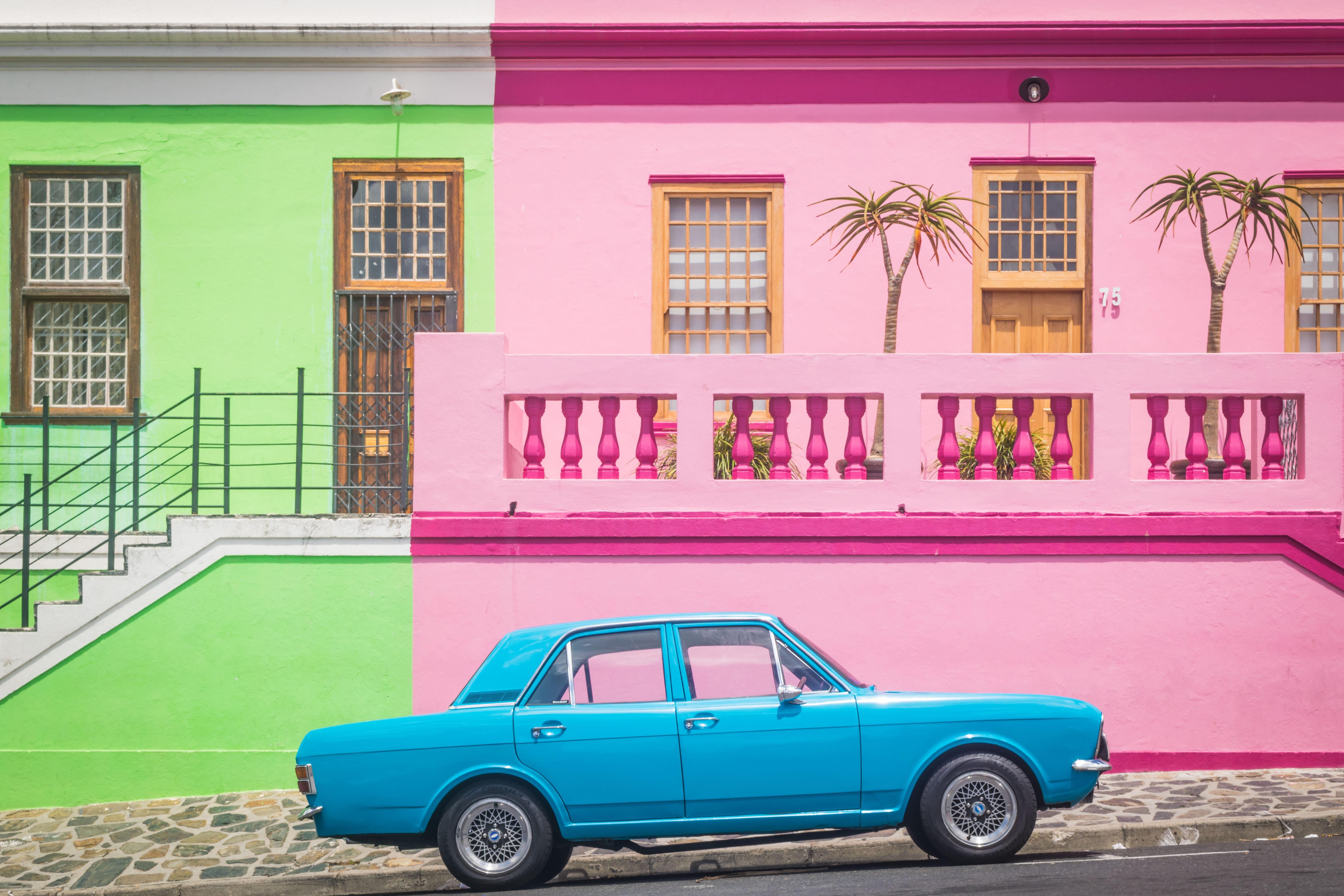 5932x3955 5932x3955 #Free Picture, #bo Kaap, #cape Town, #road, #blue, #colour, #building, #color, #green, #automobile, #architecture, #pink, #street, #car, #classic Car, #vintage, #parked, #south Africa. Mocah HD Wallpaper