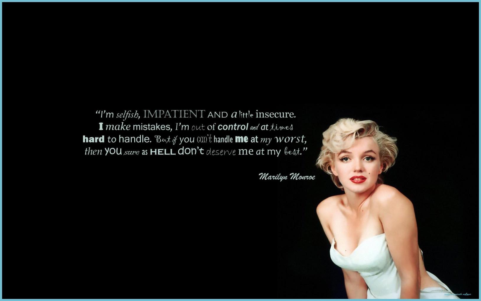 1629x1018 Marilyn Monroe Quotes Wallpaper On Monroe Quotes Wallpaper