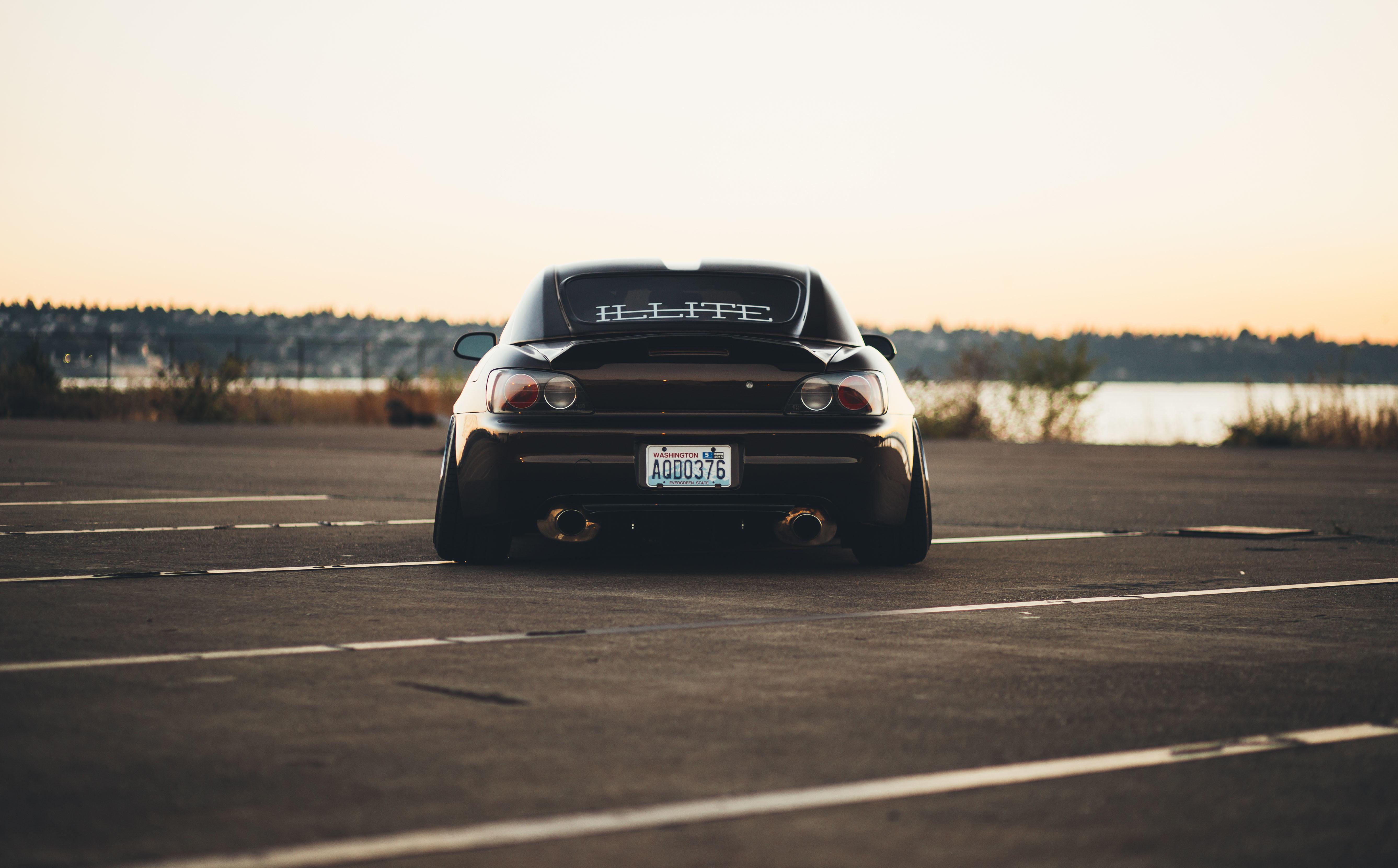 5349x3321 Download wallpaper 5349x3321 honda, s rear view, black HD background