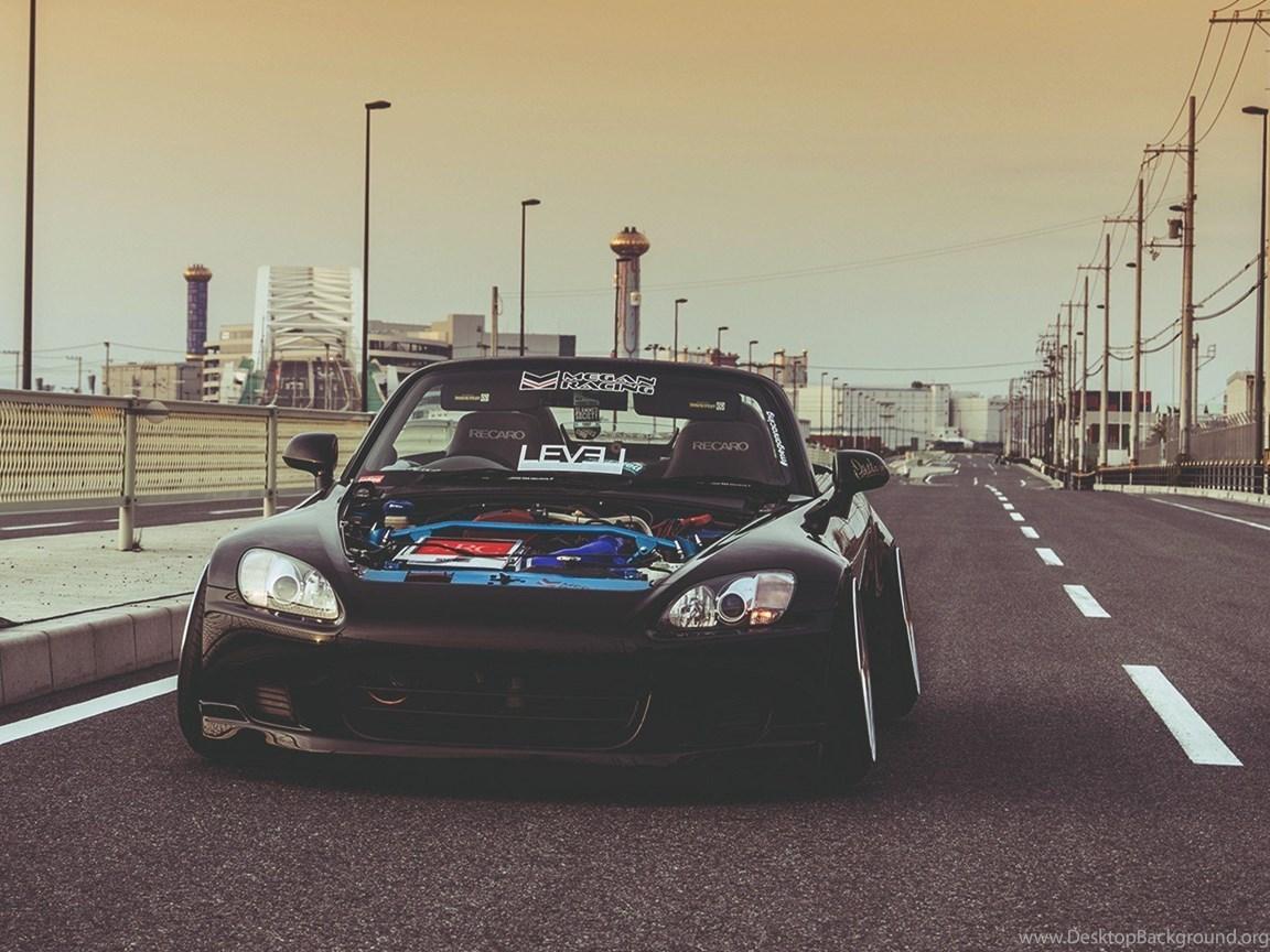 1152x864 Honda S Black Car, Street, Road, City HD Wallpaper Desktop Background