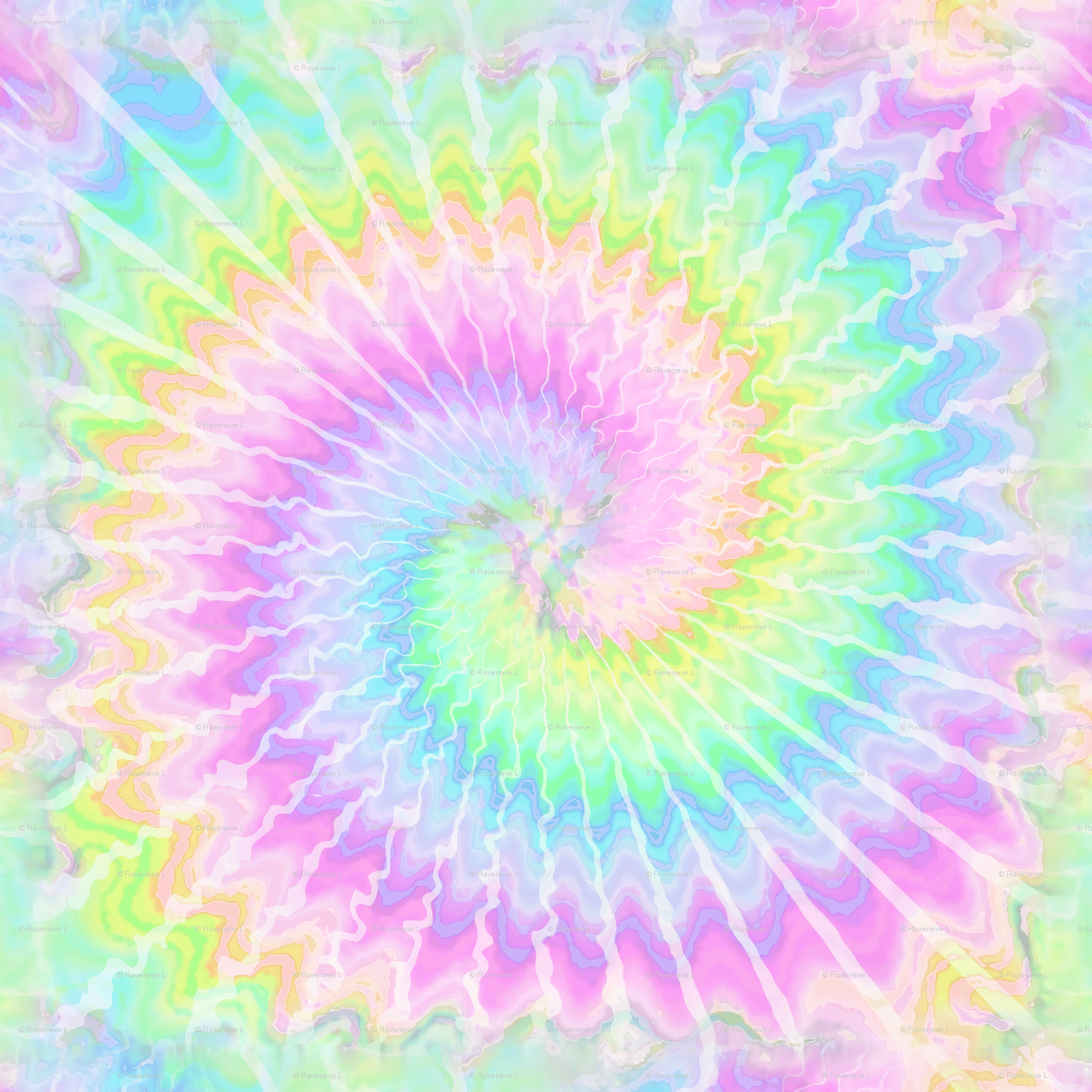 1734x1734 Neon Tie Dye Wallpaper