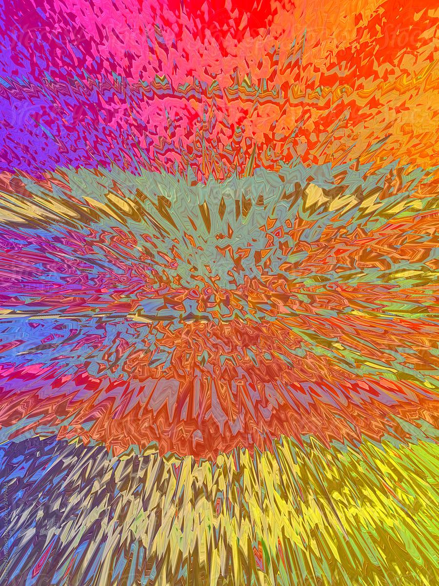 900x1200 Psychedelic Rainbow Gradient Graphic Background by Jeremy Pawlowski, Psychedelic
