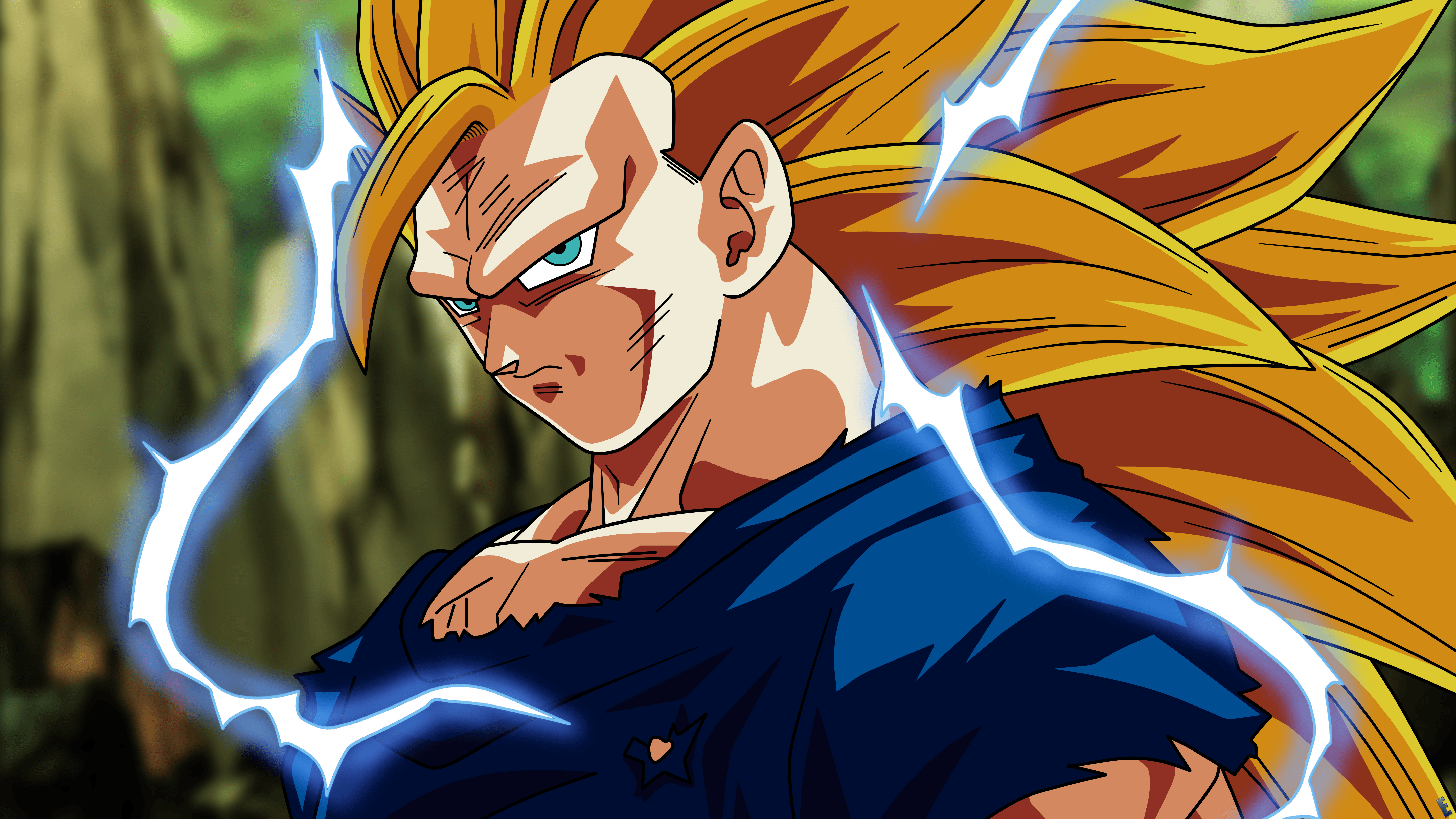 5760x3240 DBZ Face Wallpaper