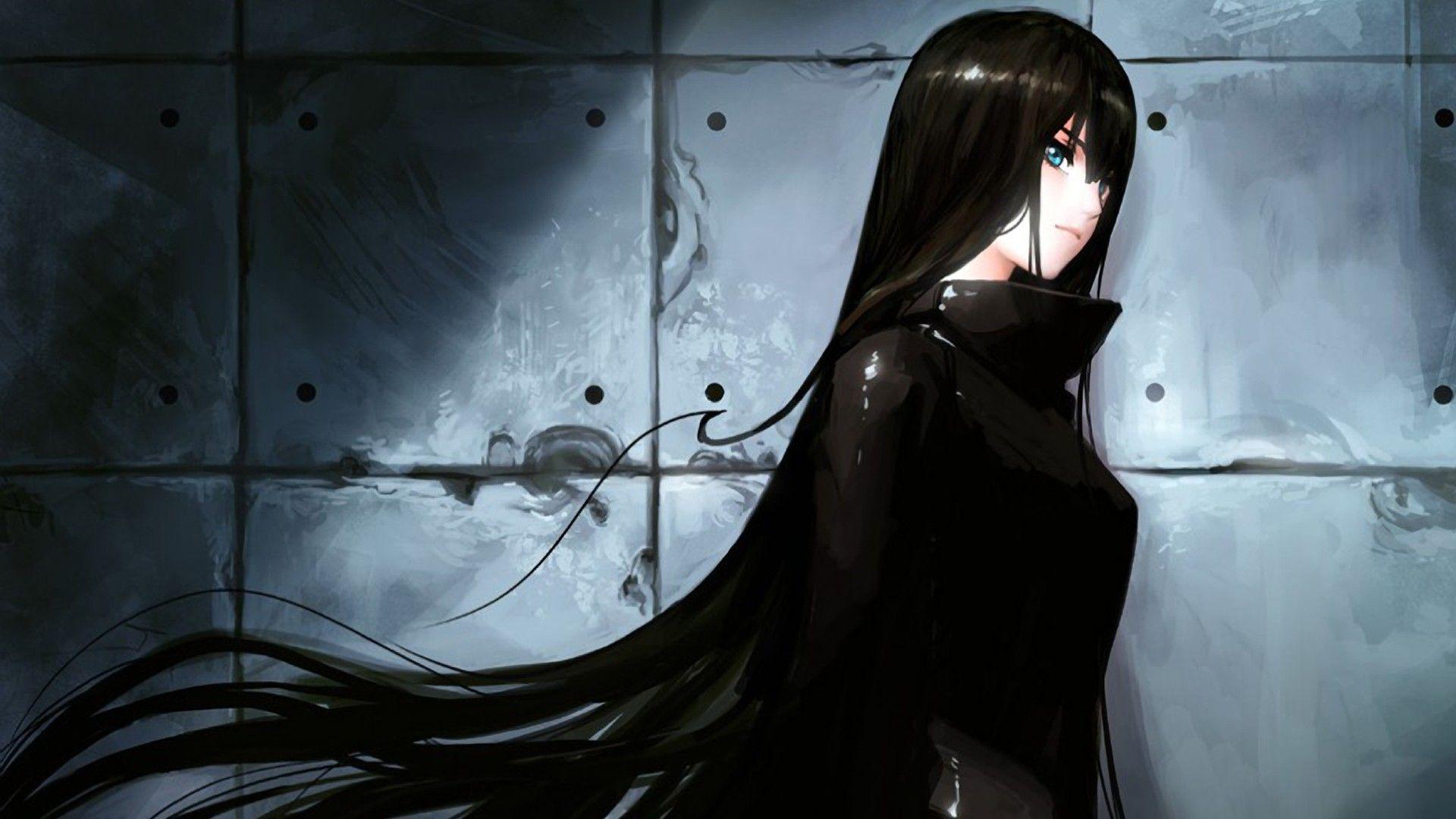 Anime Girl With Black Hair Wallpapers - Top Free Anime Girl With Black Hair  Backgrounds - WallpaperAccess