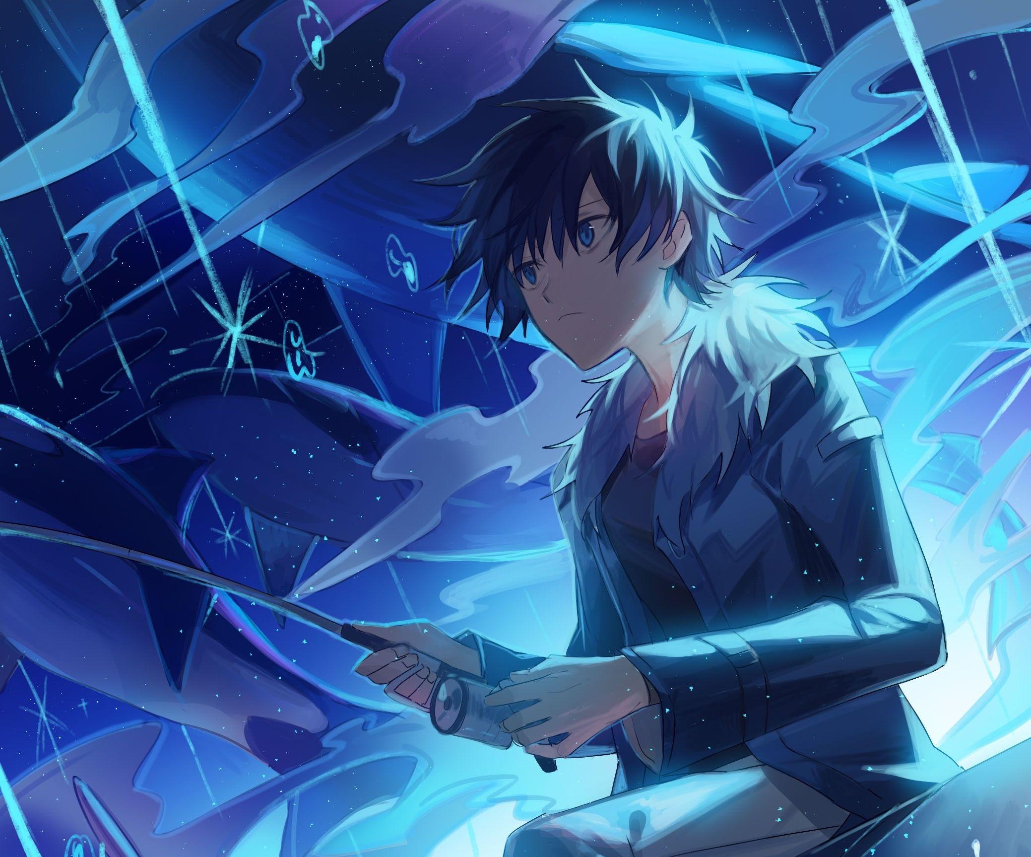 Anime Blue Boy Wallpapers - Top Free Anime Blue Boy Backgrounds -  WallpaperAccess