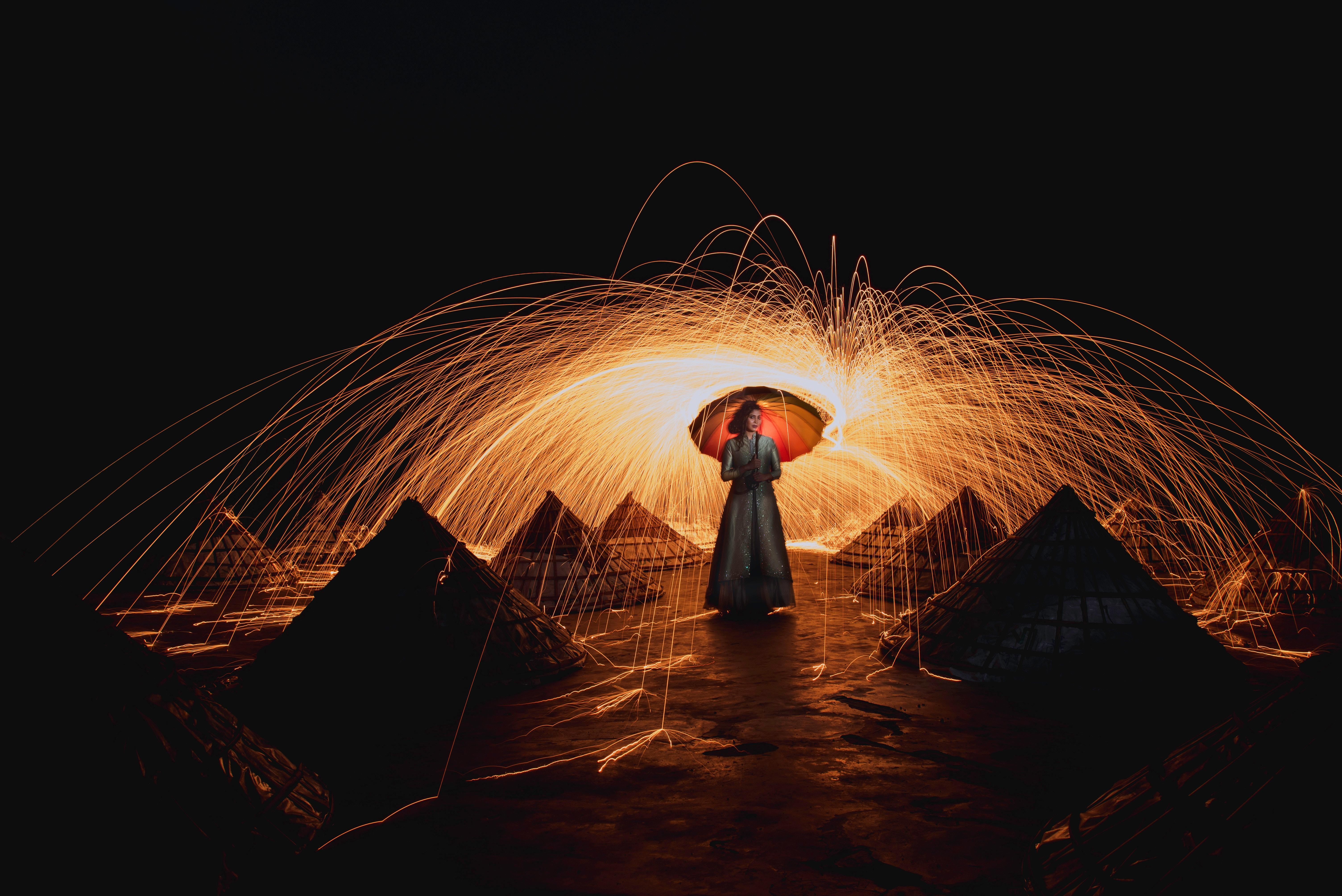 6016x4016 6016x4016 #fire, #Creative Commons image, #tripod, #ttl, #couple, #dark, #magmod, #slow, #girl, #spark, #exposure, #man, #umbrella, #bright, #light, #long expsure, #art, #night, #long, #woman, #abstract. Mocah HD Wallpaper