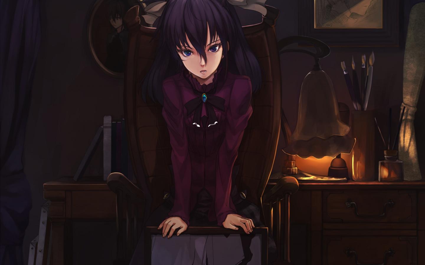 1440x900 Desktop Wallpaper Angry Anime Girl, Original, Black Hair, HD Image, Picture, Background, Plb67i