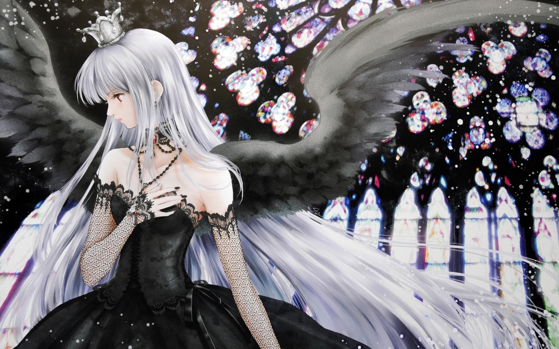 1920x1200 Dark Anime Girl