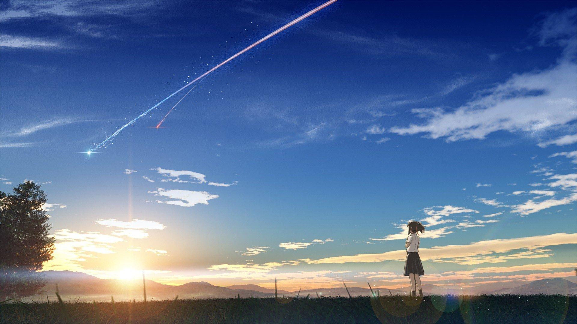 1920x1080 Makoto Shinkai, Kimi no Na Wa, Miyamizu Yotsuha HD Wallpaper / Desktop and Mobile Image & Photo