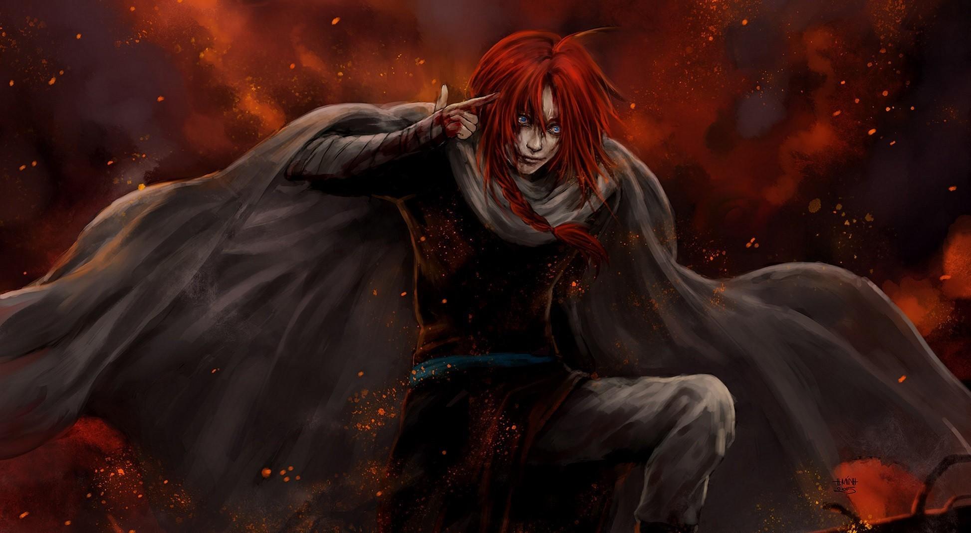 1946x1069 Kamui, Artwork, Fantasy art, Gintama Wallpaper HD / Desktop and Mobile Background