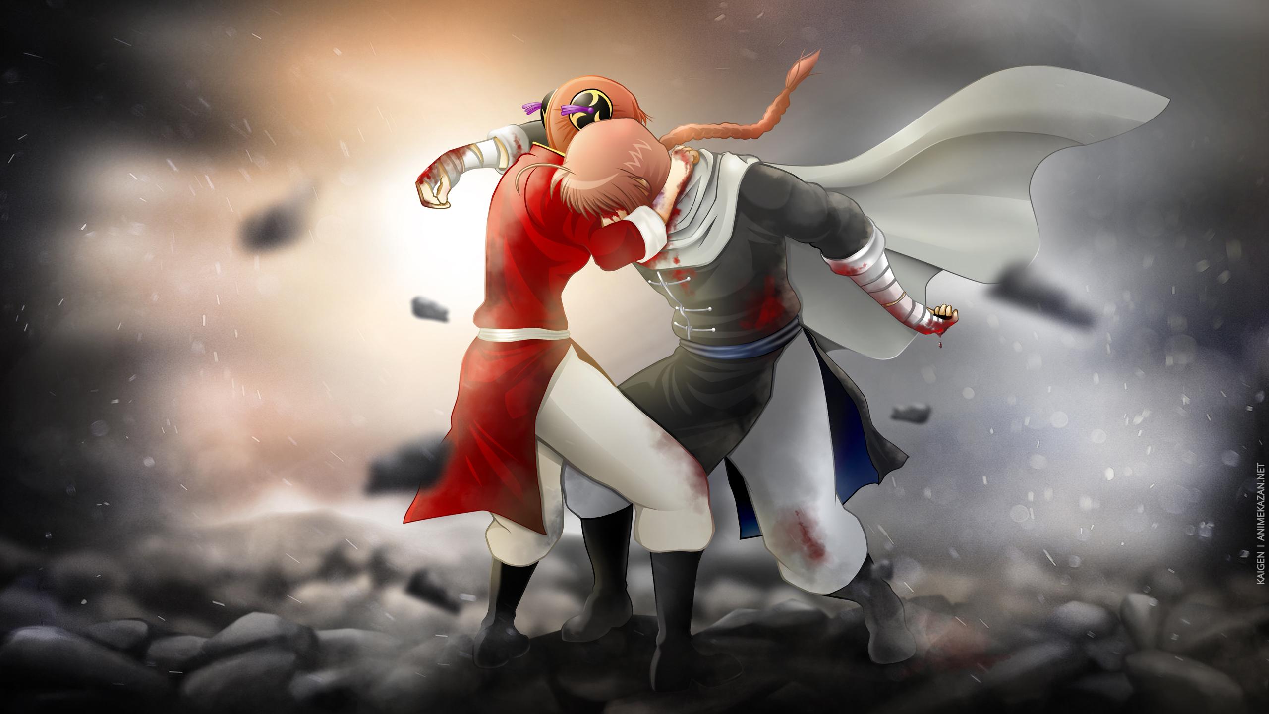 2560x1440 Gintama Wallpaper: Siblings