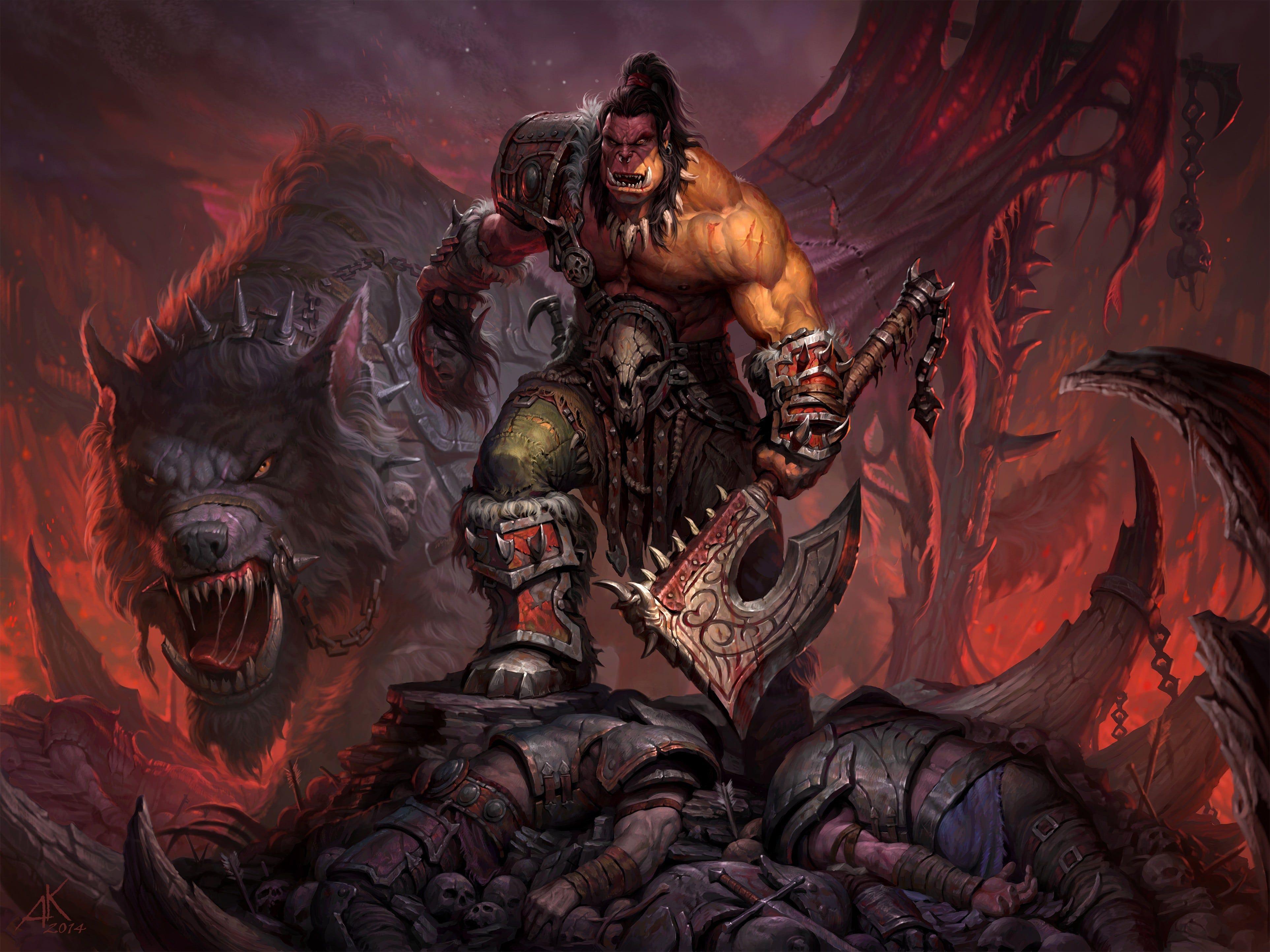 3850x2888 WOW: Grommash Hellscream HD Desktop Wallpaperwallpaper.net. World of warcraft wallpaper, Warlords of draenor, World of warcraft